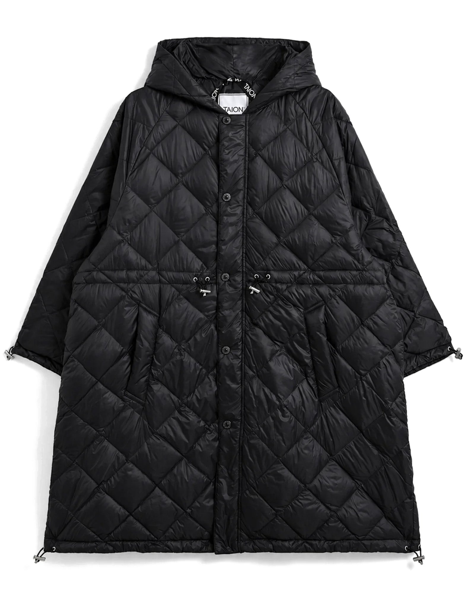 TAION City Sleeve Down Cape Black