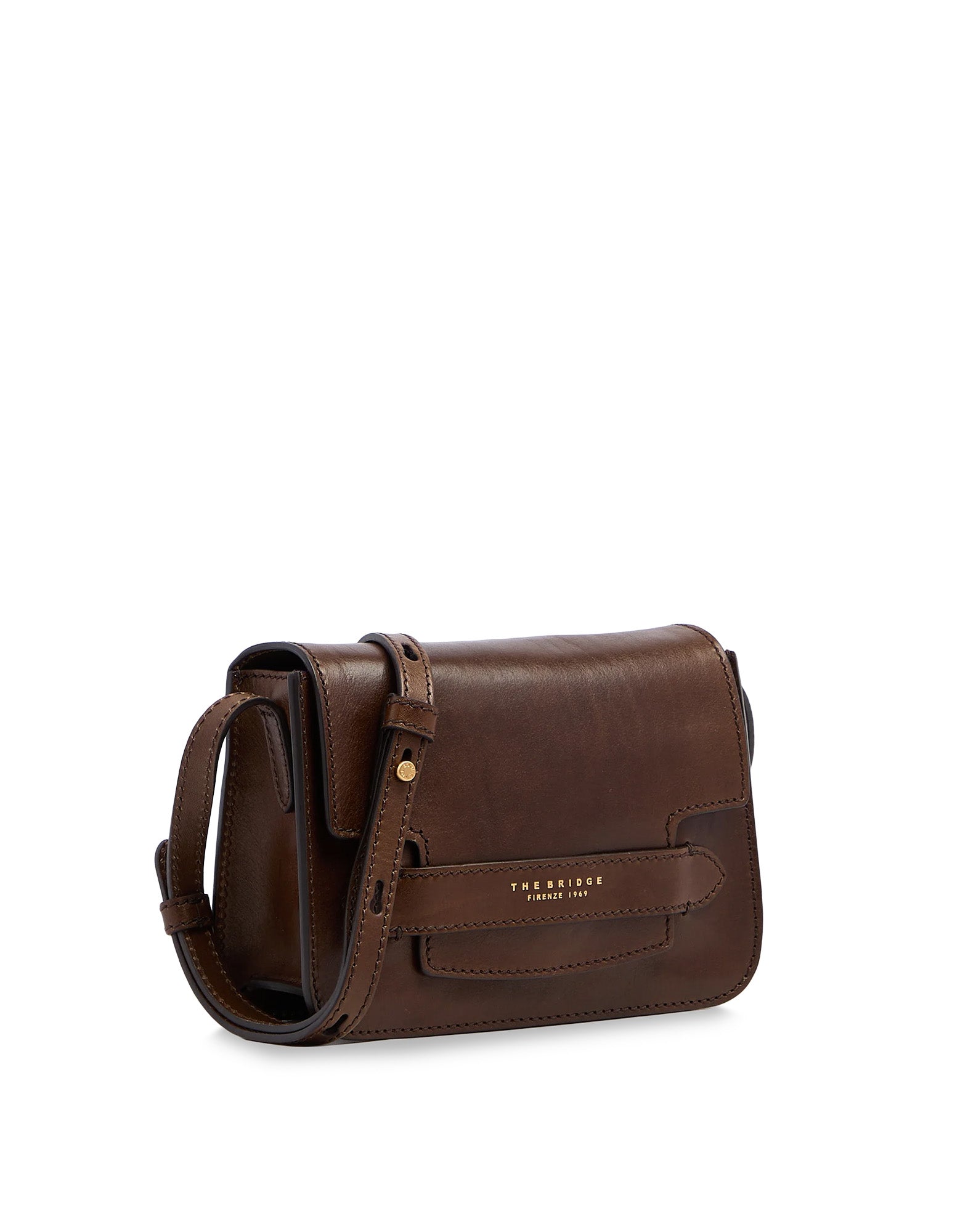 THE BRIDGE Borsa Lucrezia in Pelle Moka