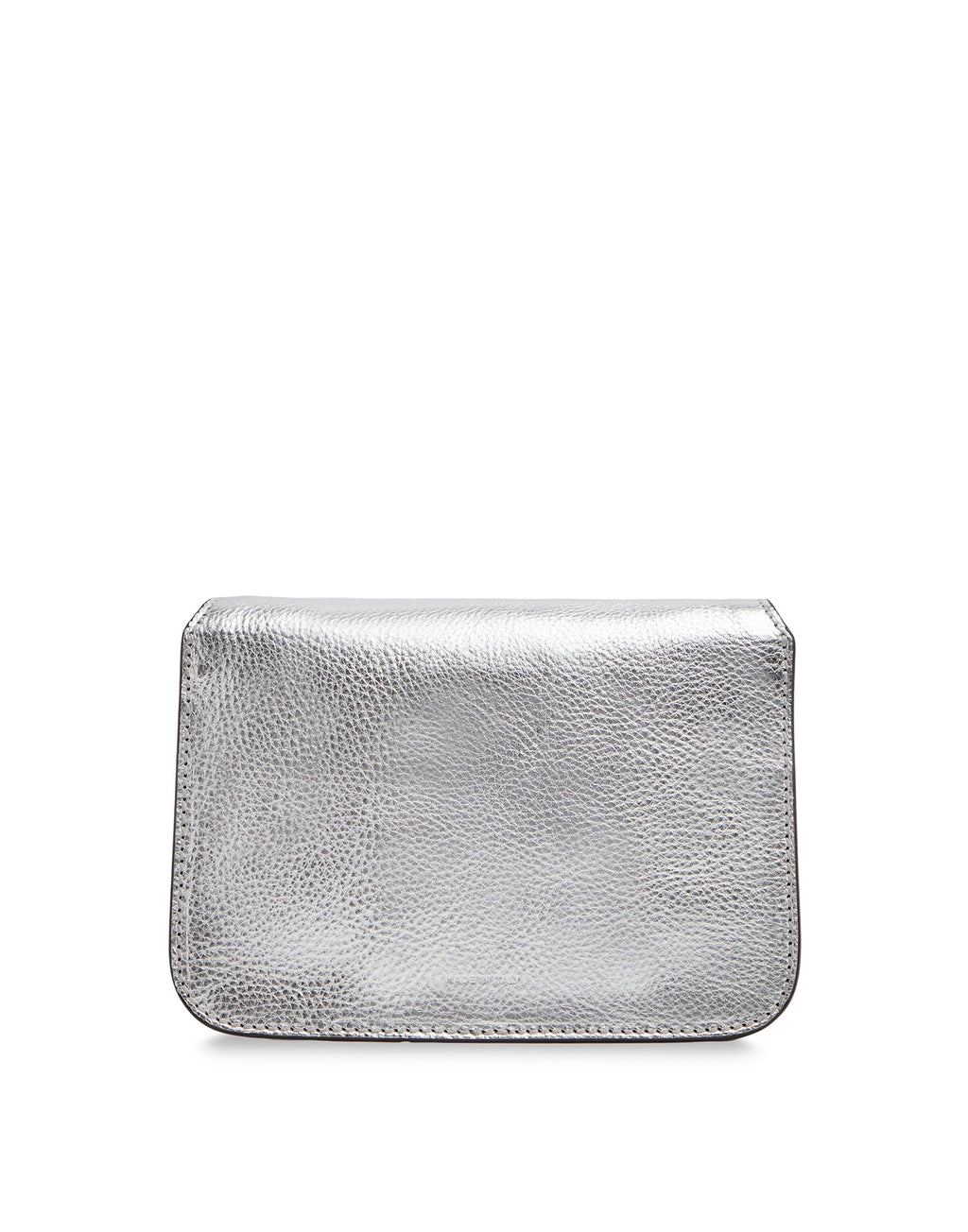 THE BRIDGE Borsa a Tracolla Lucrezia in Pelle Laminata Silver