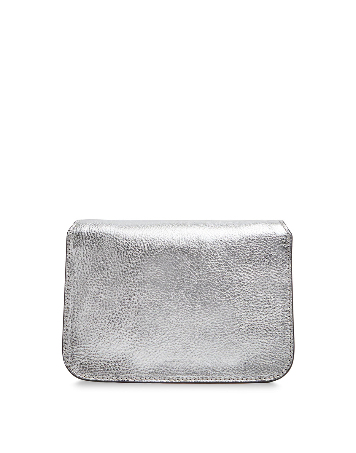 THE BRIDGE Borsa a Tracolla Lucrezia in Pelle Laminata Silver