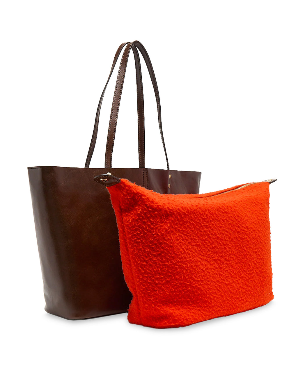 THE BRIDGE Lisa Borsa Shopper in Pelle Moka