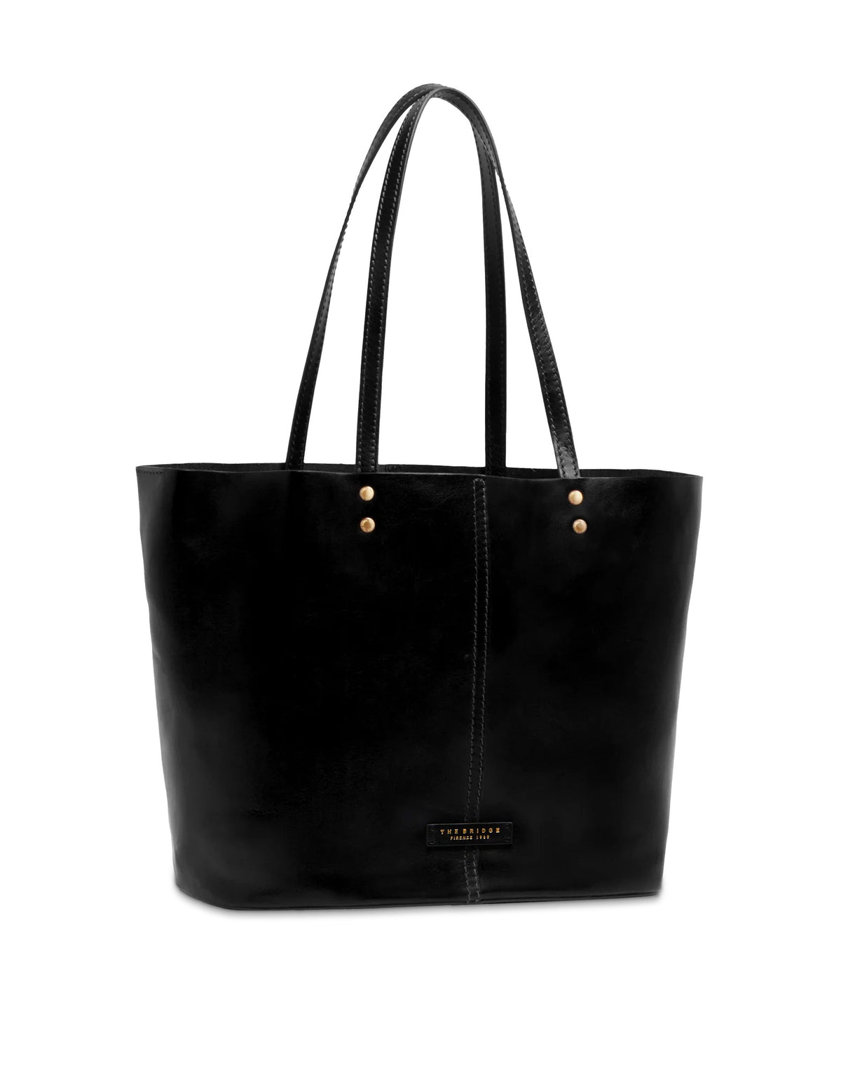 THE BRIDGE Sac cabas Lisa en cuir noir