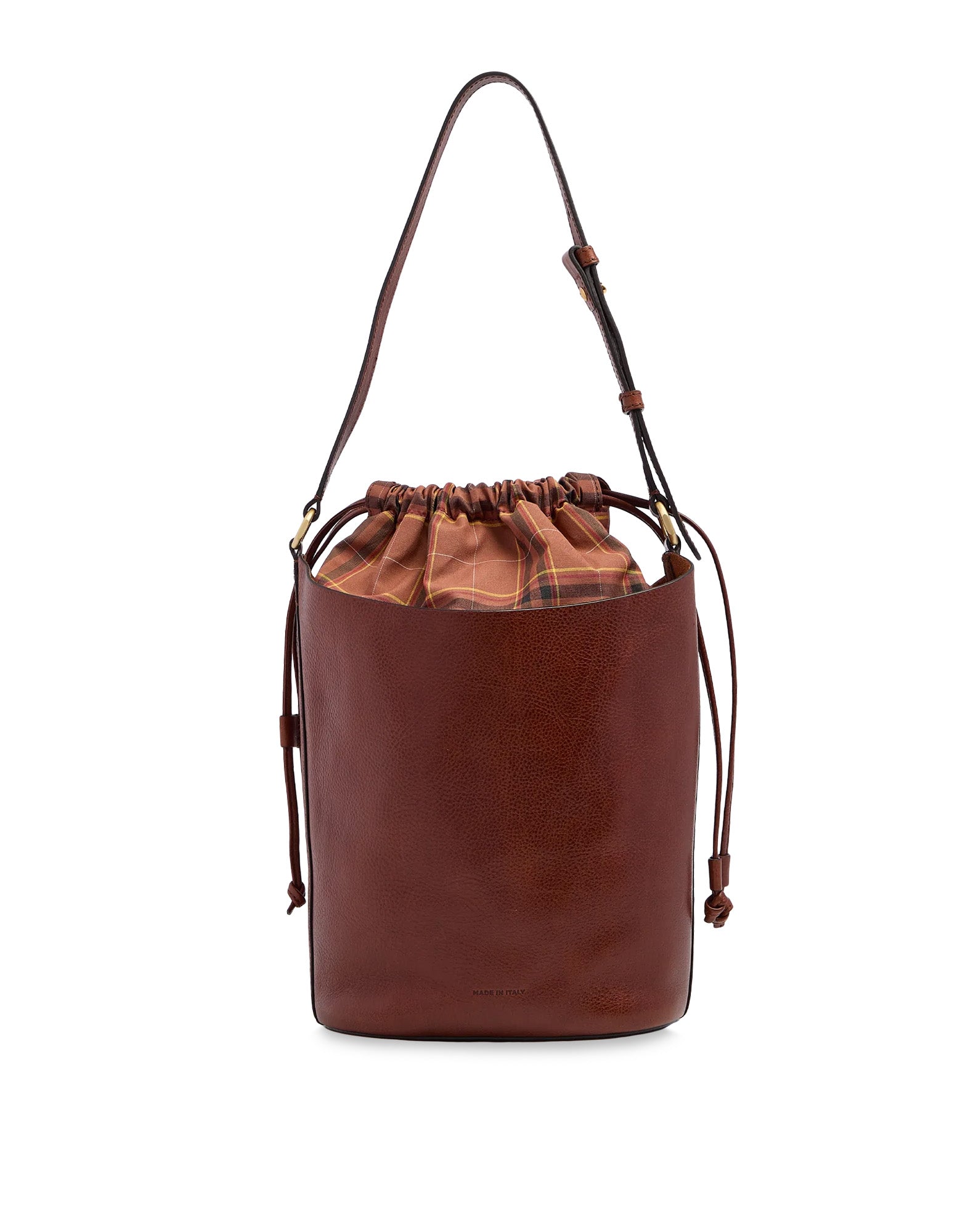 THE BRIDGE Luce Soft Borsa Secchiello in Pelle Marrone
