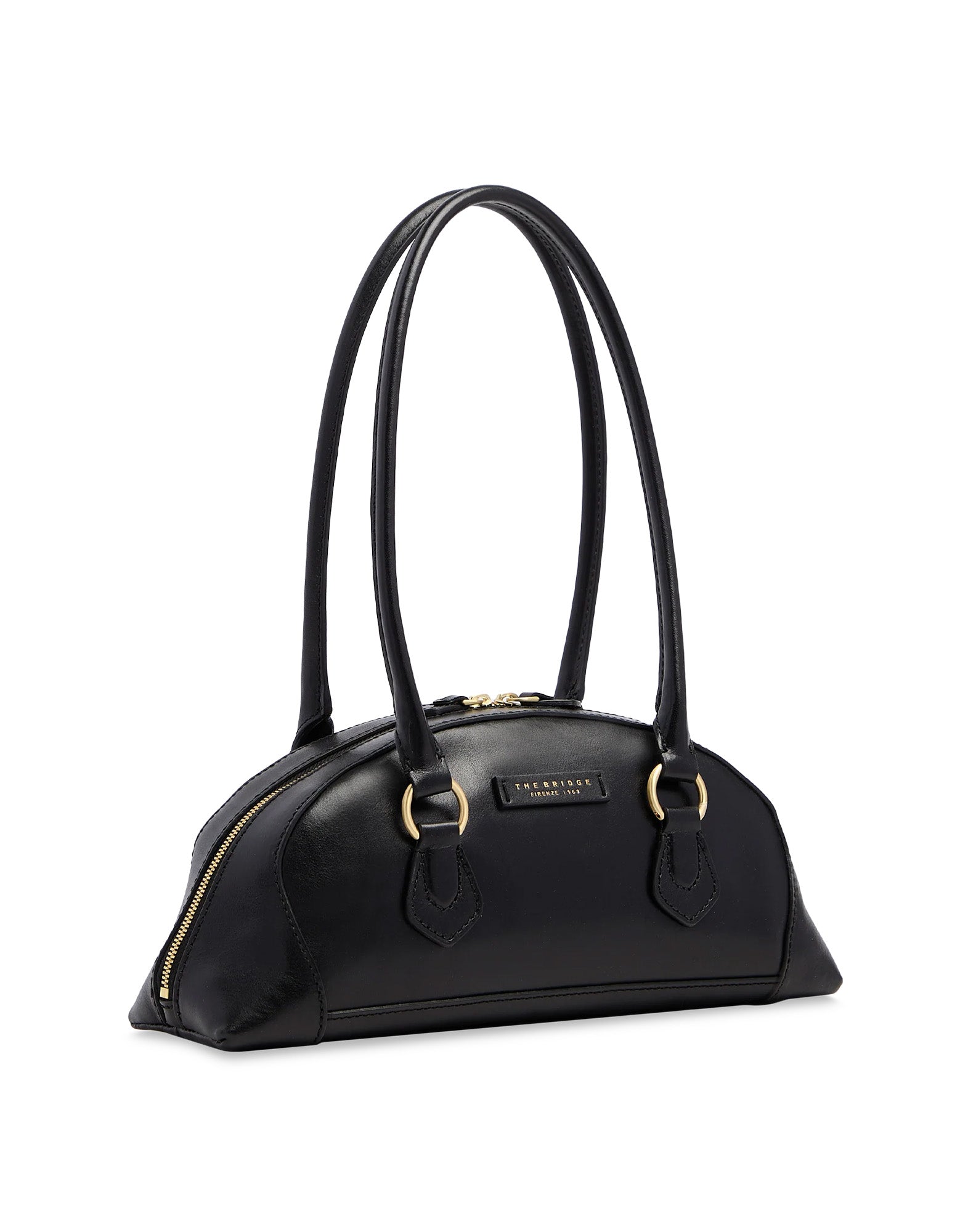 THE BRIDGE Magda Borsa Bowling in Pelle Nera