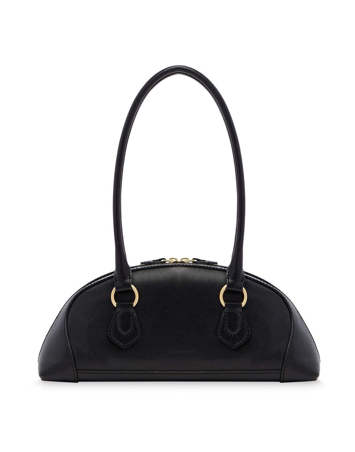THE BRIDGE Sac bowling Magda en cuir noir