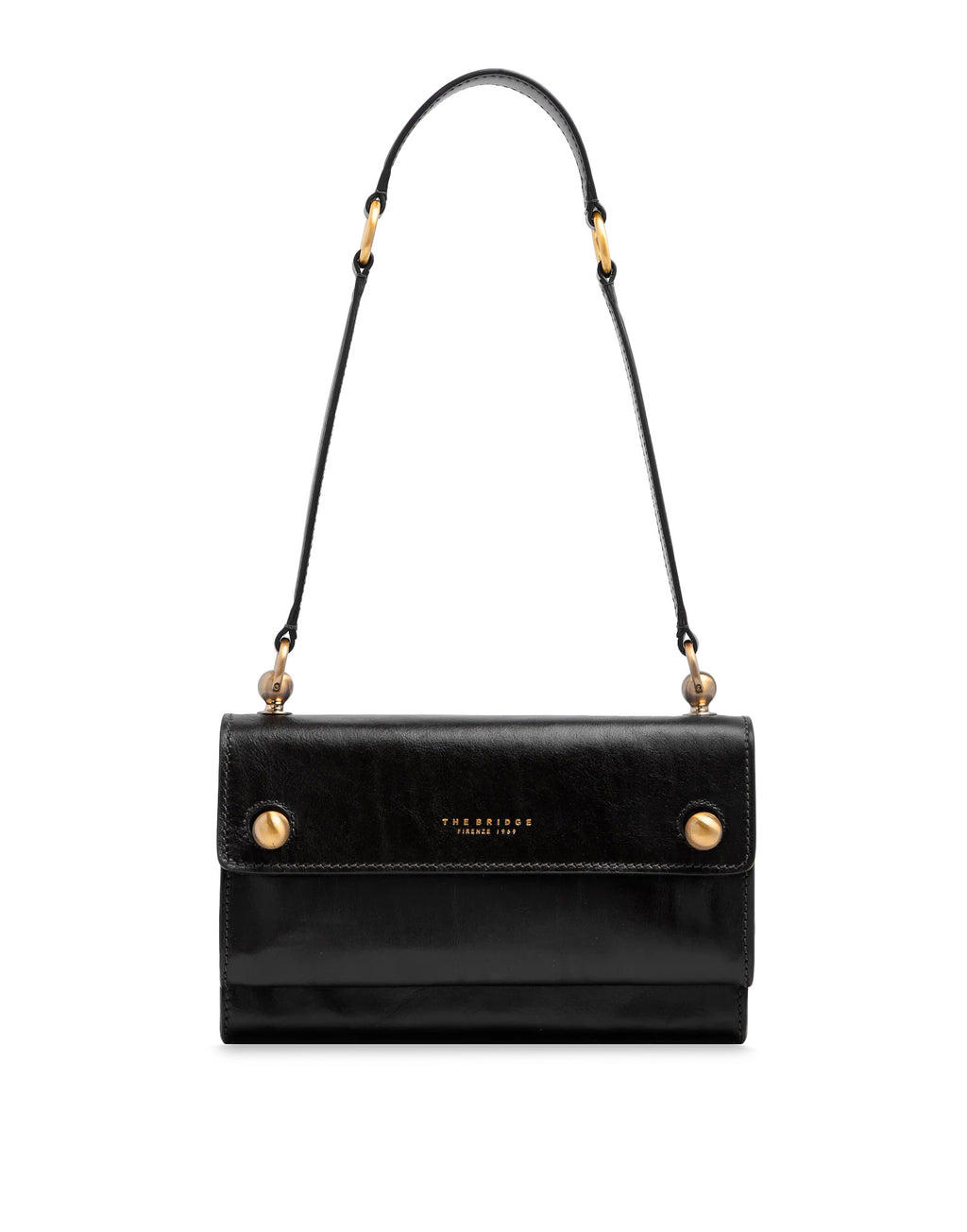 THE BRIDGE Mara Borsa a Spalla in Pelle Nera