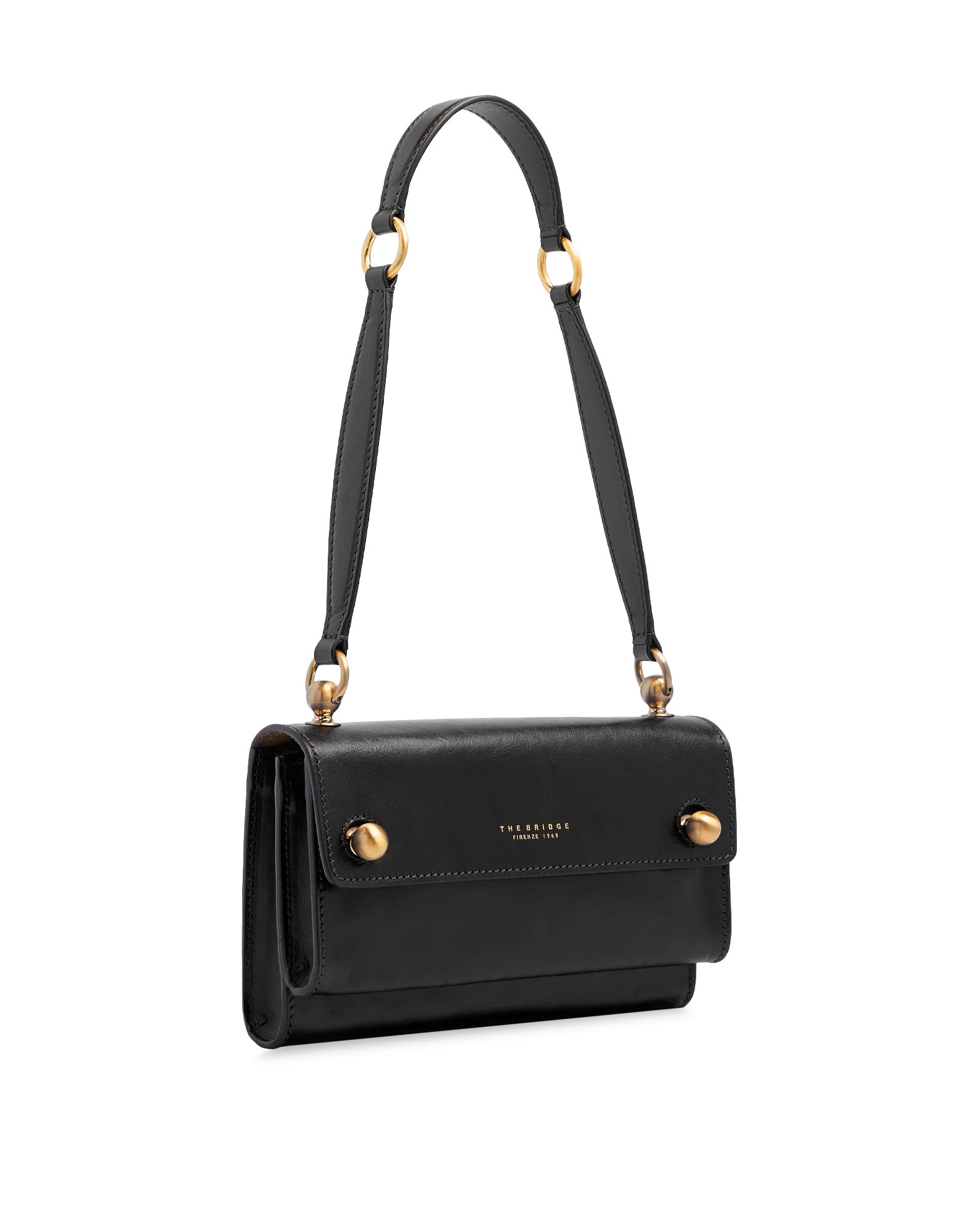 THE BRIDGE Mara Borsa a Spalla in Pelle Nera