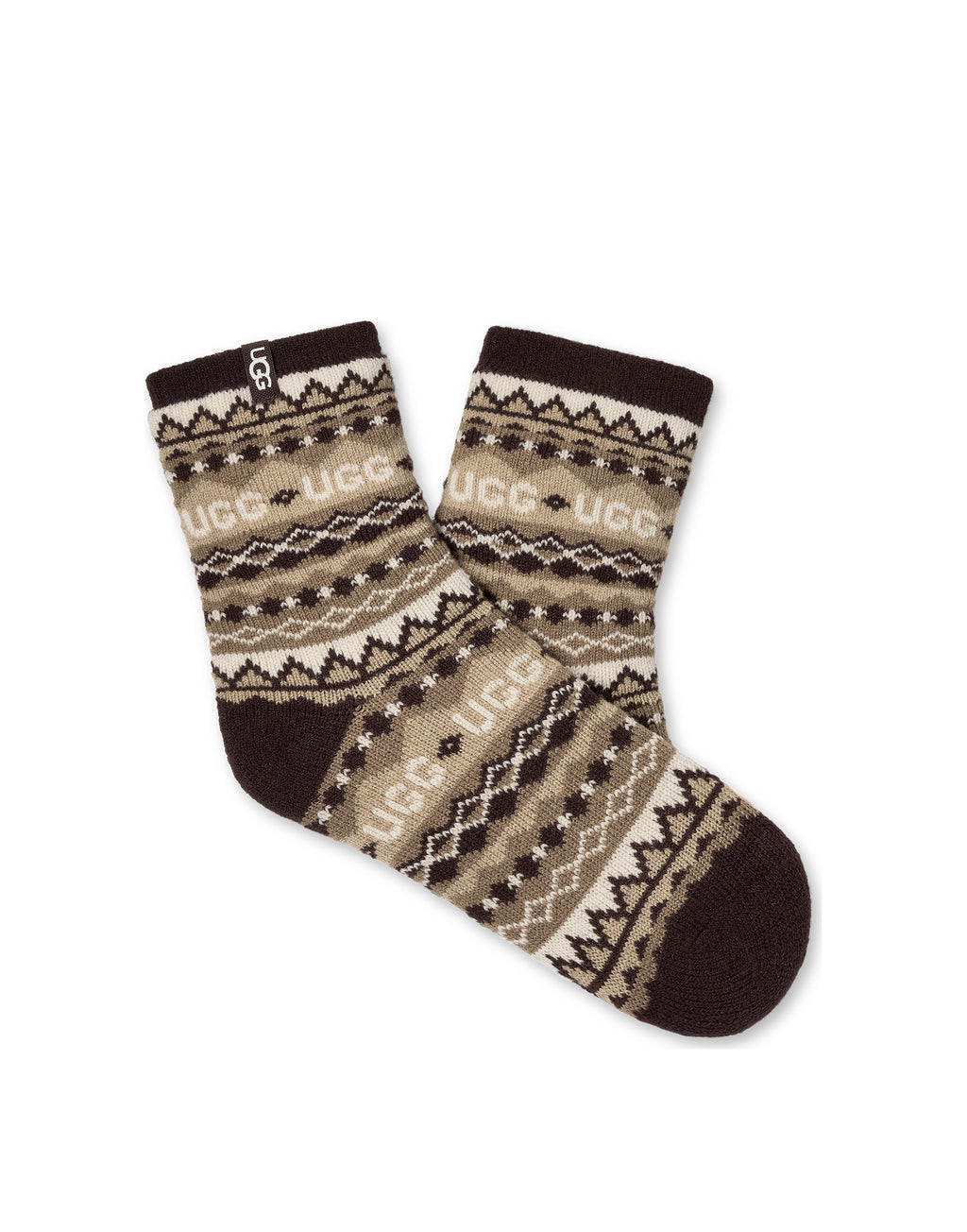 UGG Calze Cressida Cozy Quarter Uggisle Coffee Grounds Multi