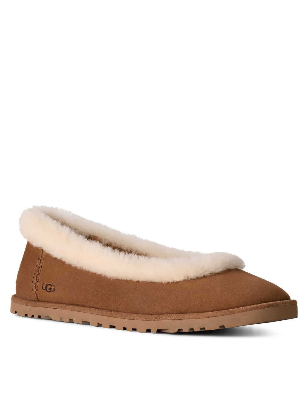 UGG Zora Ballerine in Camoscio Chestnut