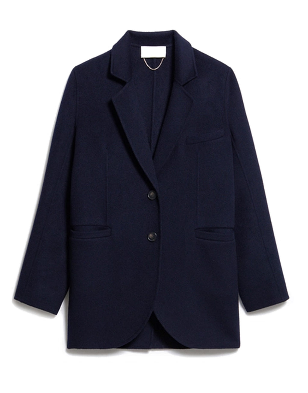 VANESSA BRUNO Giacca Marc in Lana Double Face Blu Marine