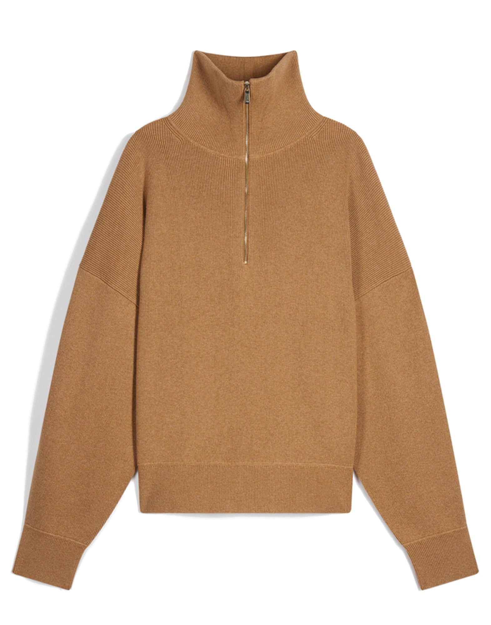 VANESSA BRUNO Maglia con Collo Alto e Zip Ficelle