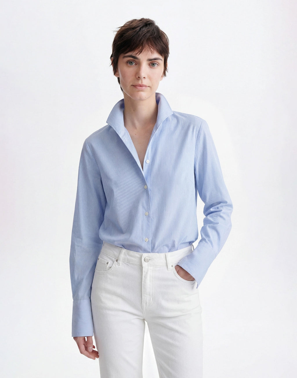 VANESSA BRUNO Camicia Hugo a Righe Ciel