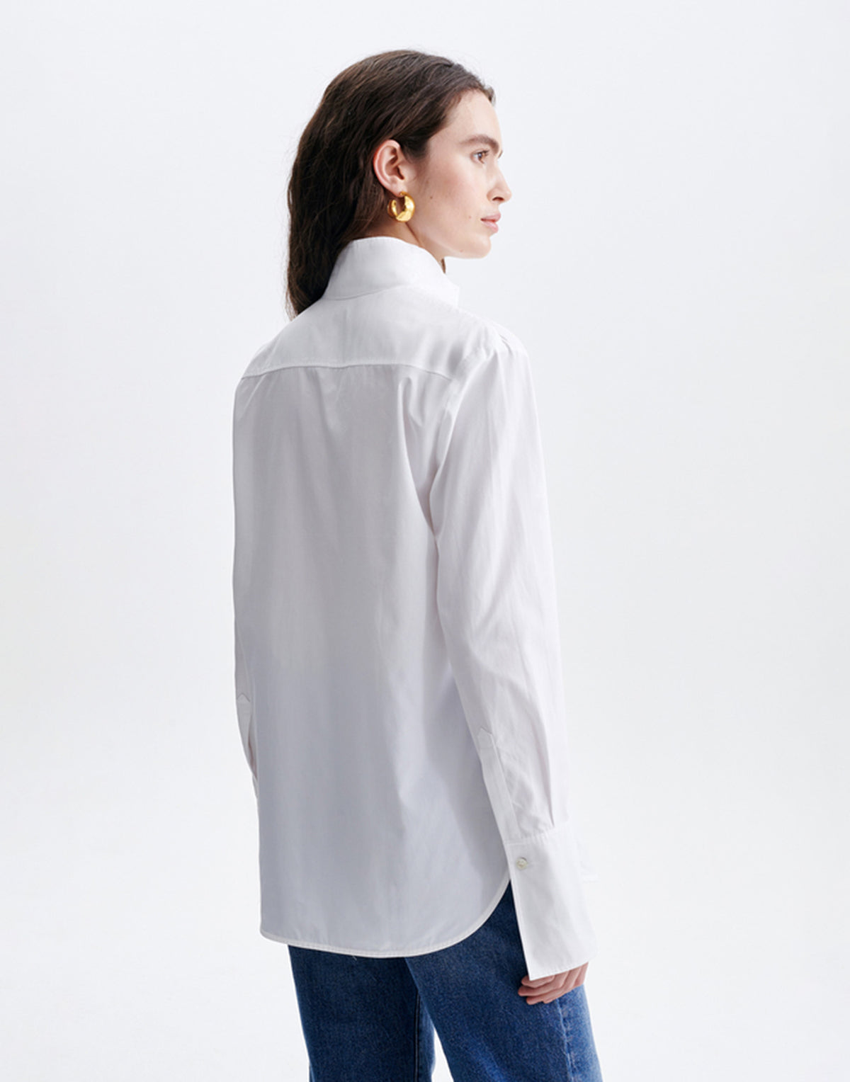 VANESSA BRUNO Chemisier Hugo en coton blanc
