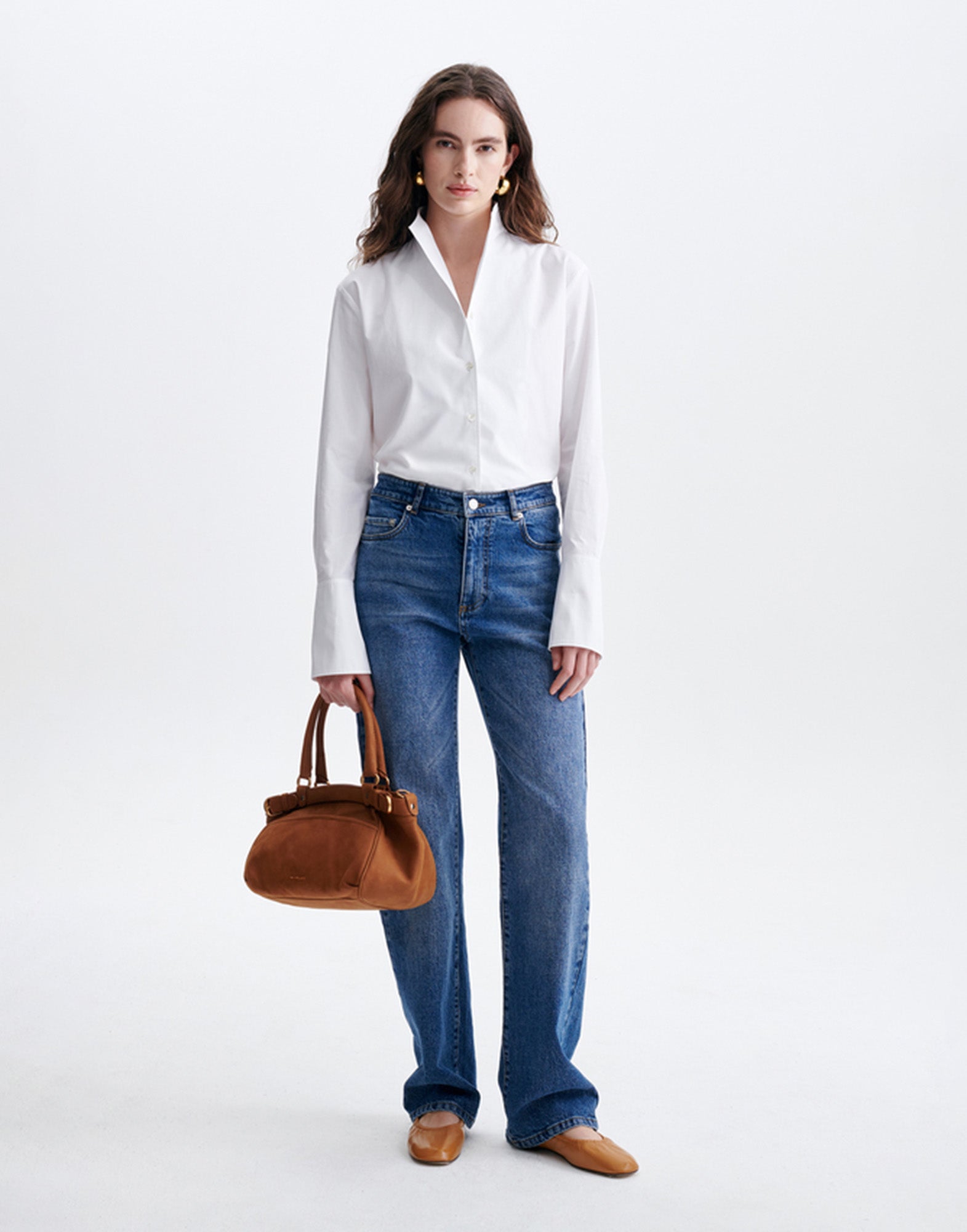 VANESSA BRUNO Camicia Hugo in Cotone Bianco