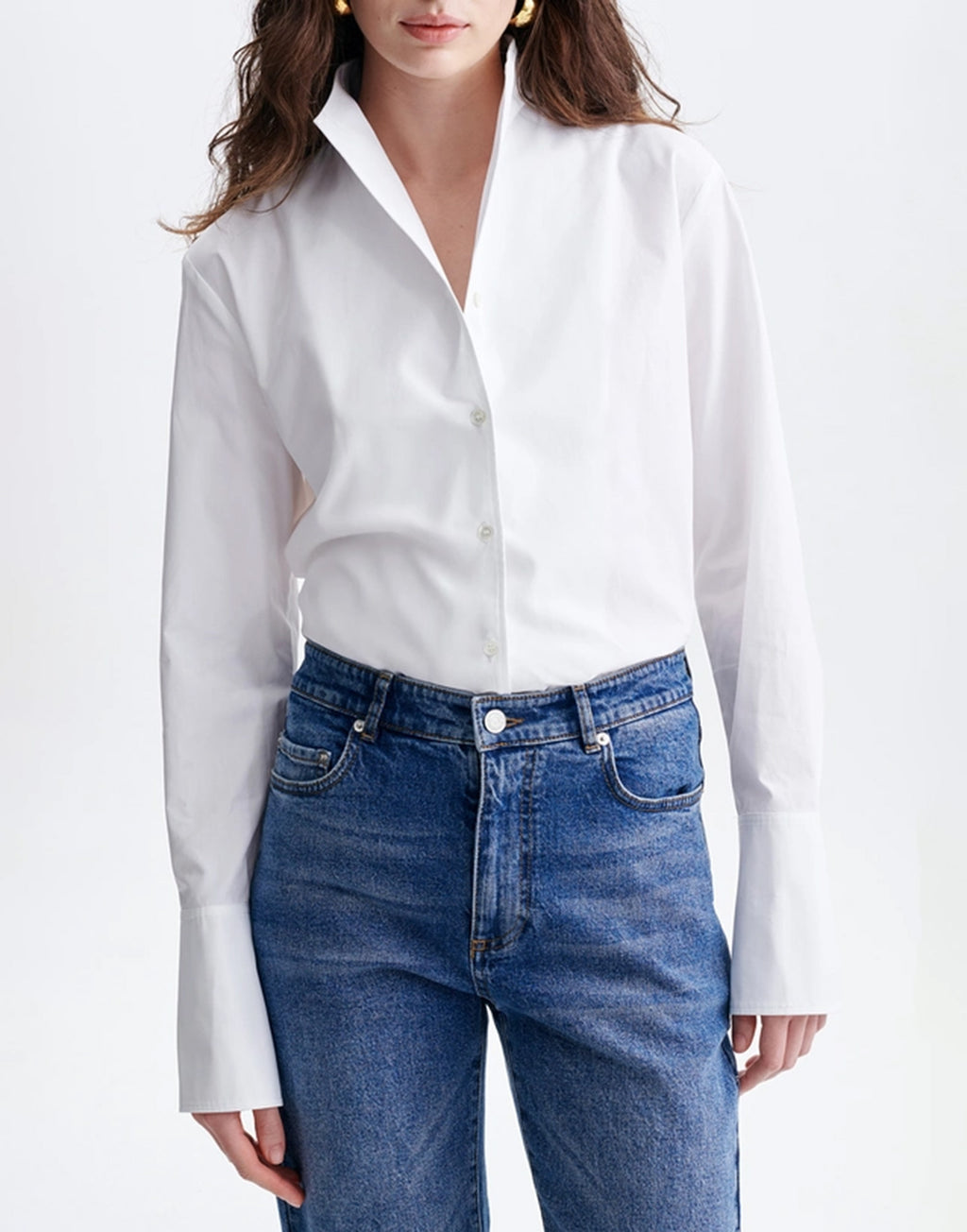 VANESSA BRUNO Camicia Hugo in Cotone Bianco