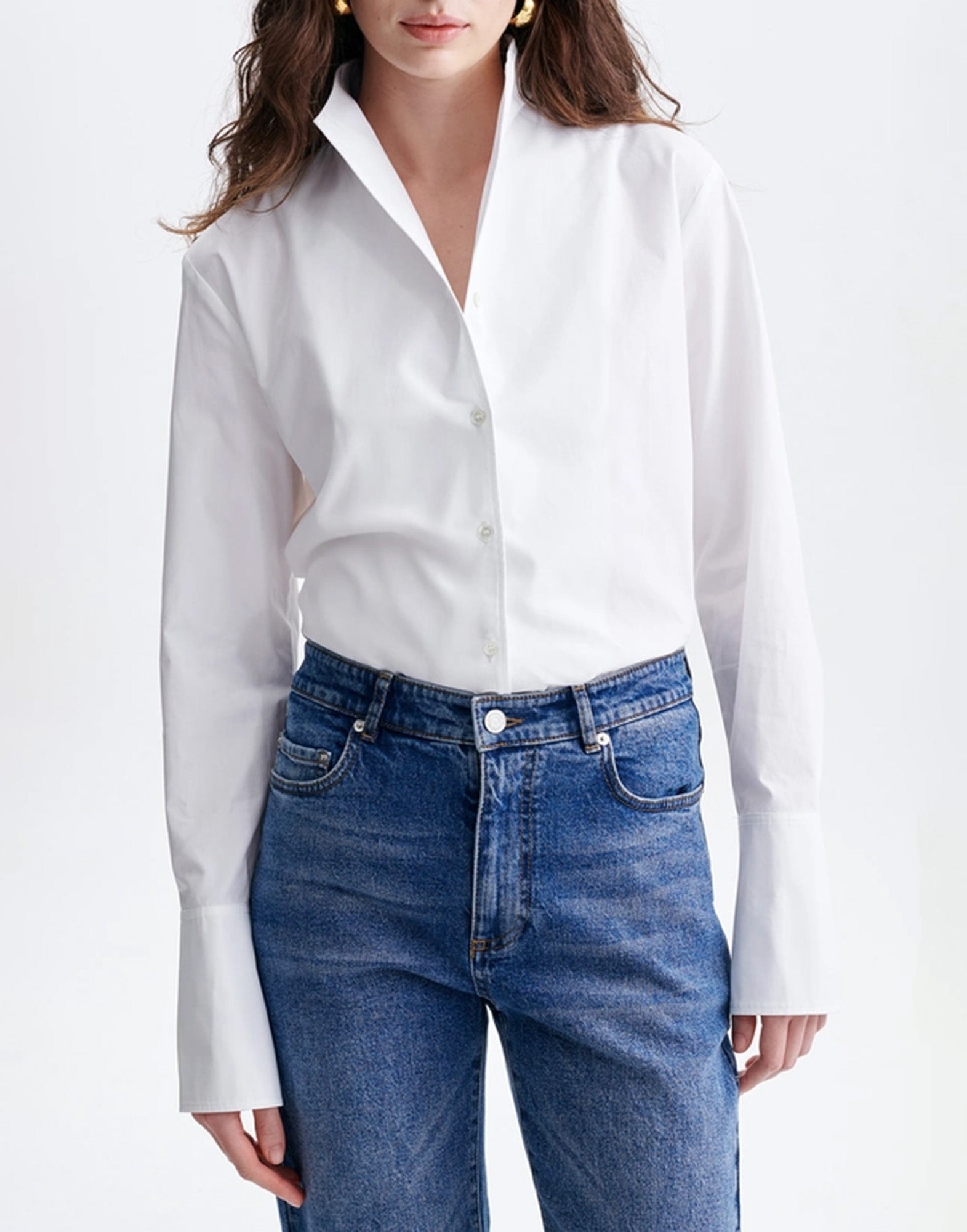 VANESSA BRUNO Camicia Hugo in Cotone Bianco