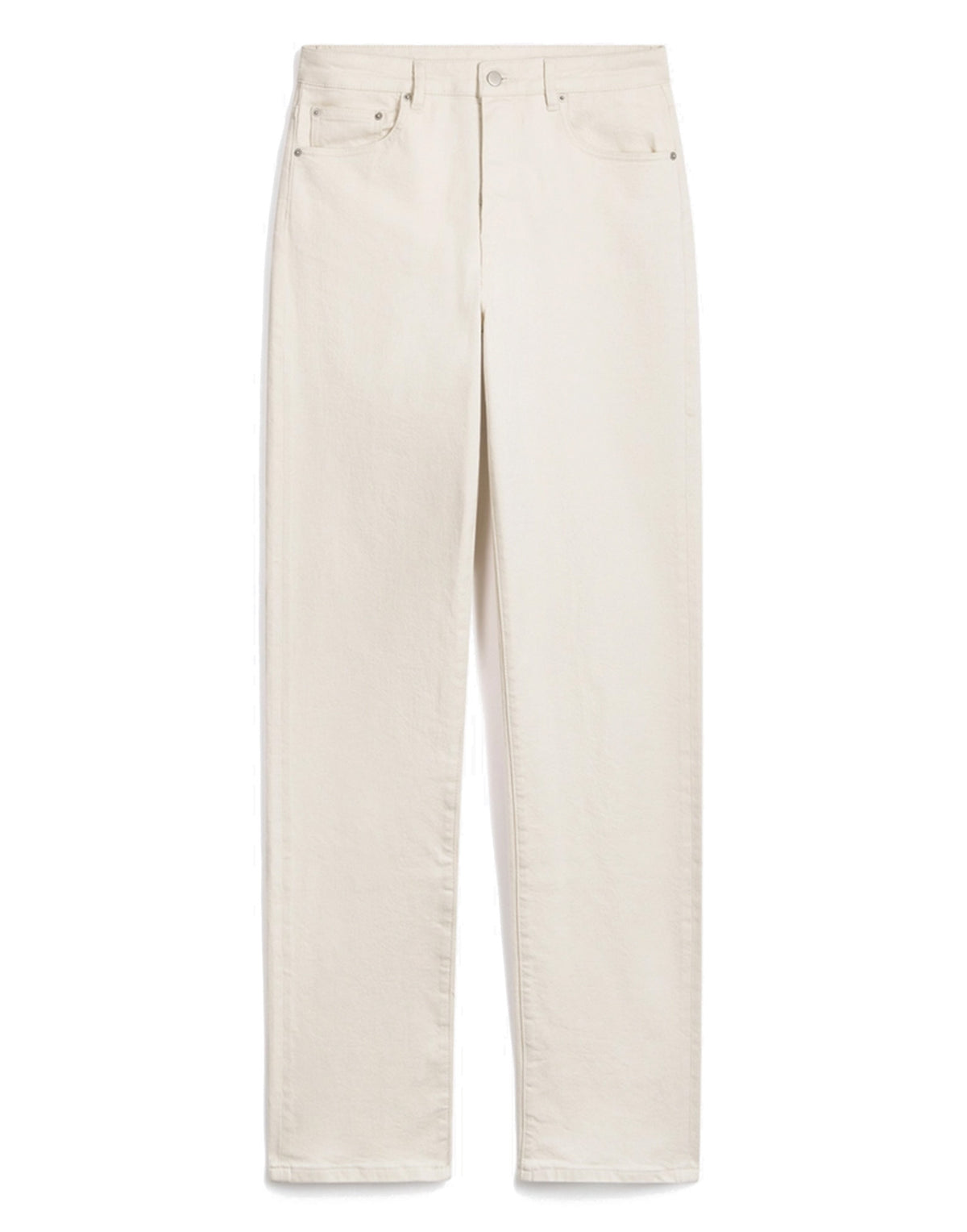 VANESSA BRUNO Pantaloni a Gamba Dritta in Cotone Écru