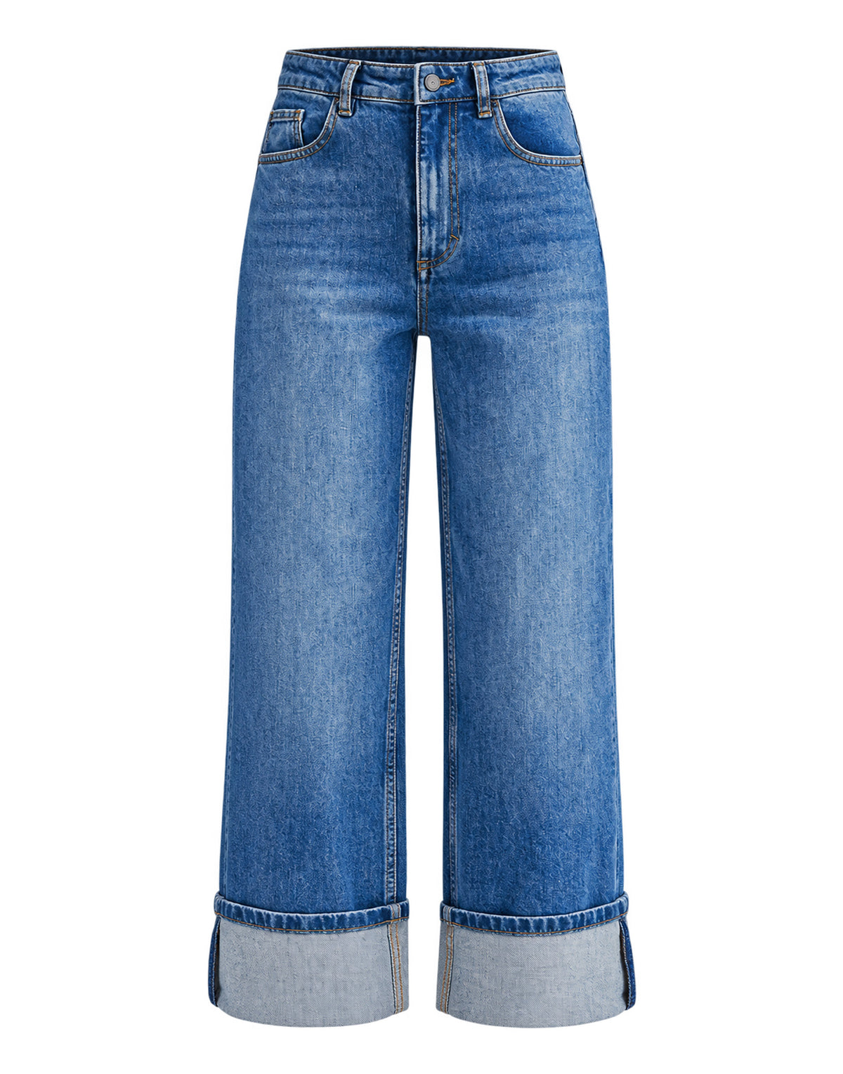 VANESSA BRUNO Jeans Cropped in Cotone Organico Blu Grigio
