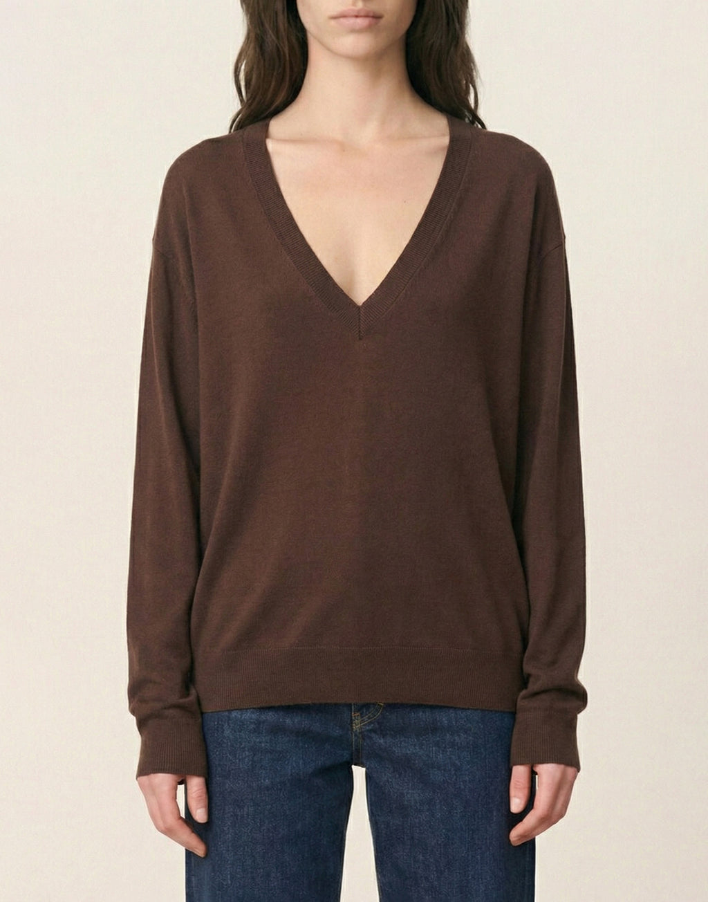 VANESSA BRUNO Maglia Hershel in Lana Merino Cioccolato
