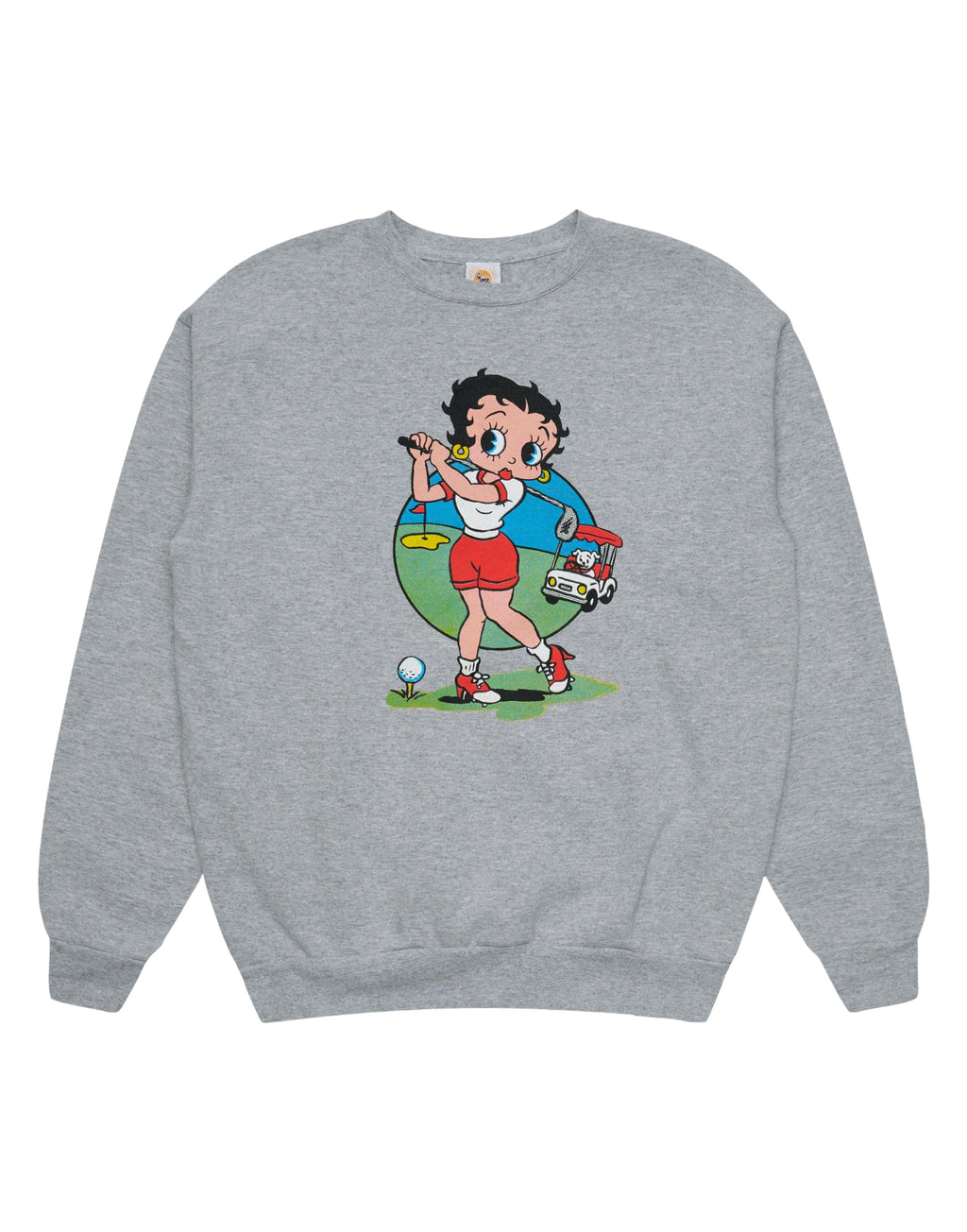 WILD DONKEY Felpa Girocollo Betty Swing Grigio Mélange