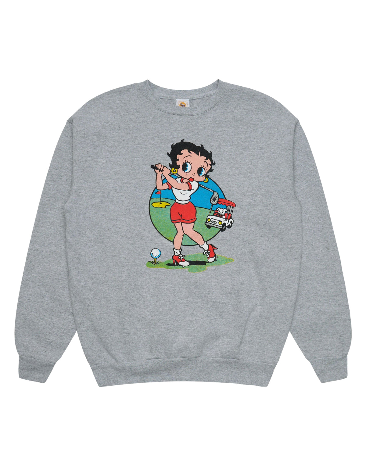 WILD DONKEY Felpa Girocollo Betty Swing Grigio Mélange
