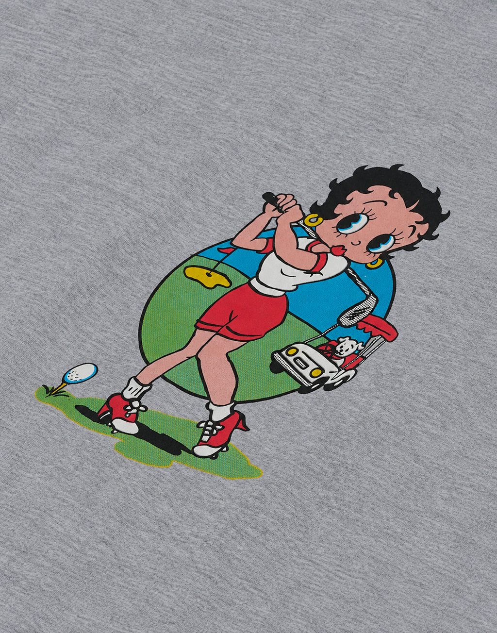 WILD DONKEY Felpa Girocollo Betty Swing Grigio Mélange