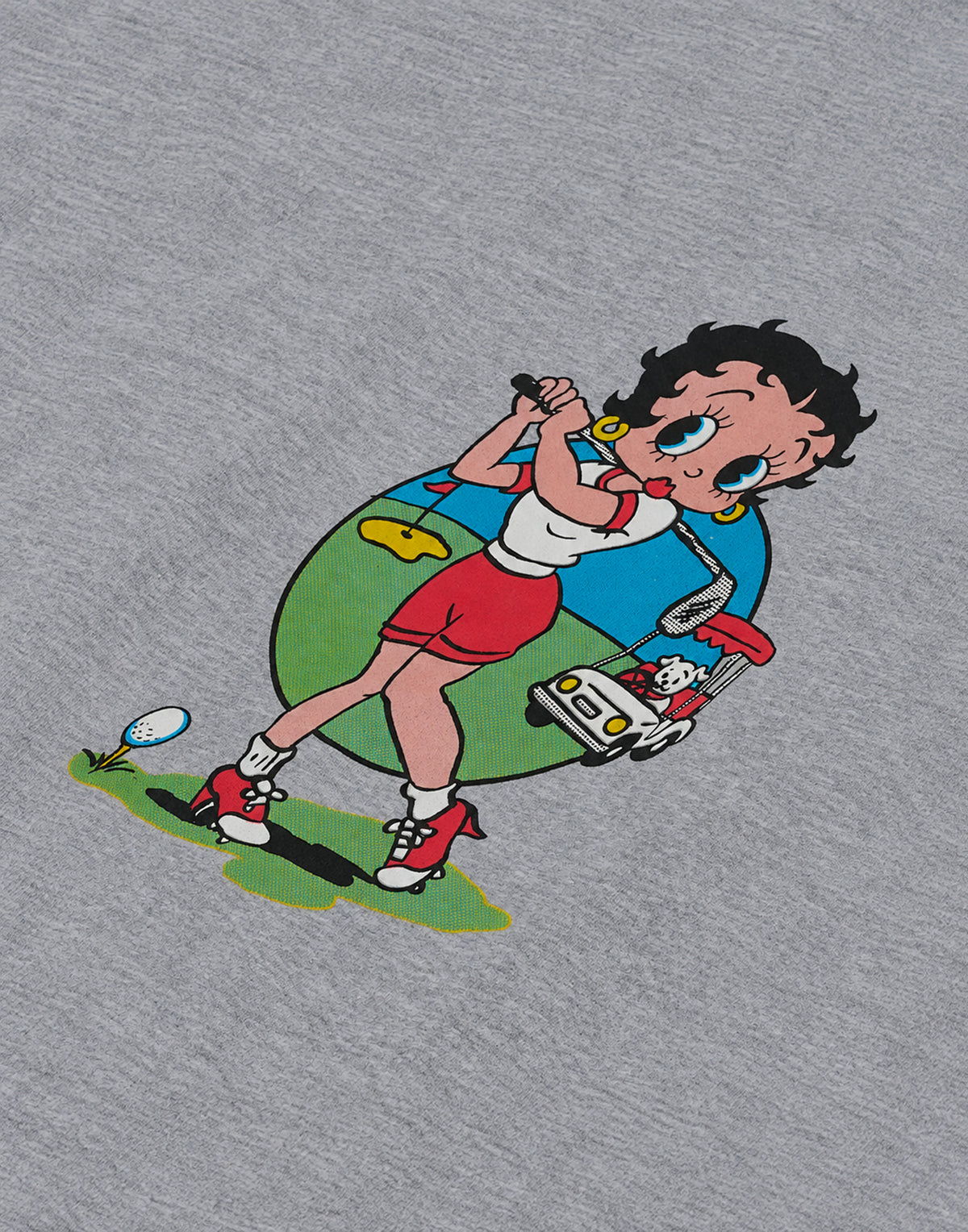 WILD DONKEY Felpa Girocollo Betty Swing Grigio Mélange