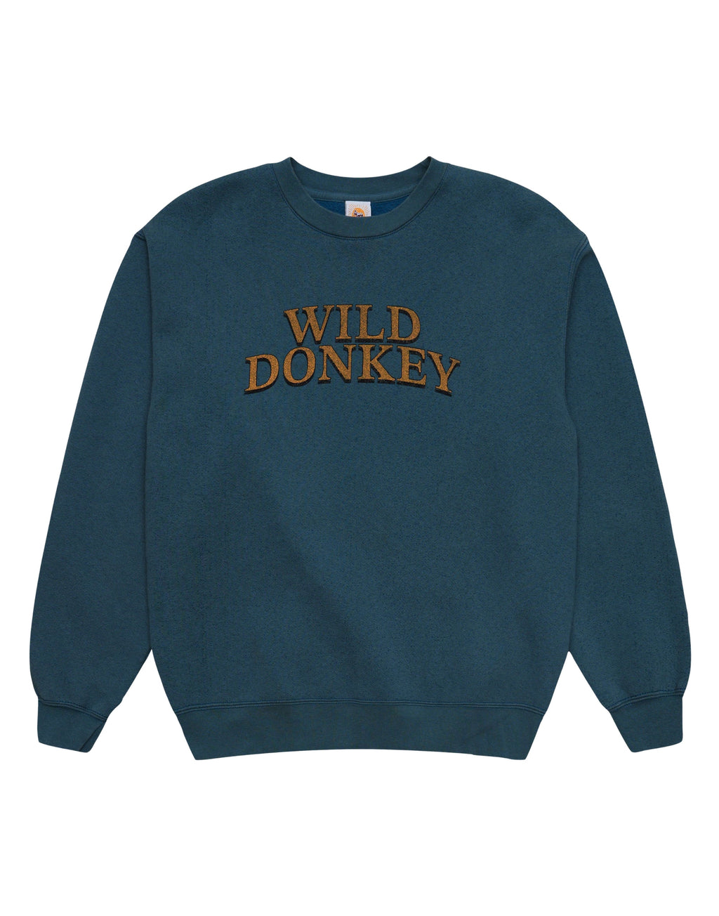 WILD DONKEY Felpa Girocollo Spinach Blu Vintage