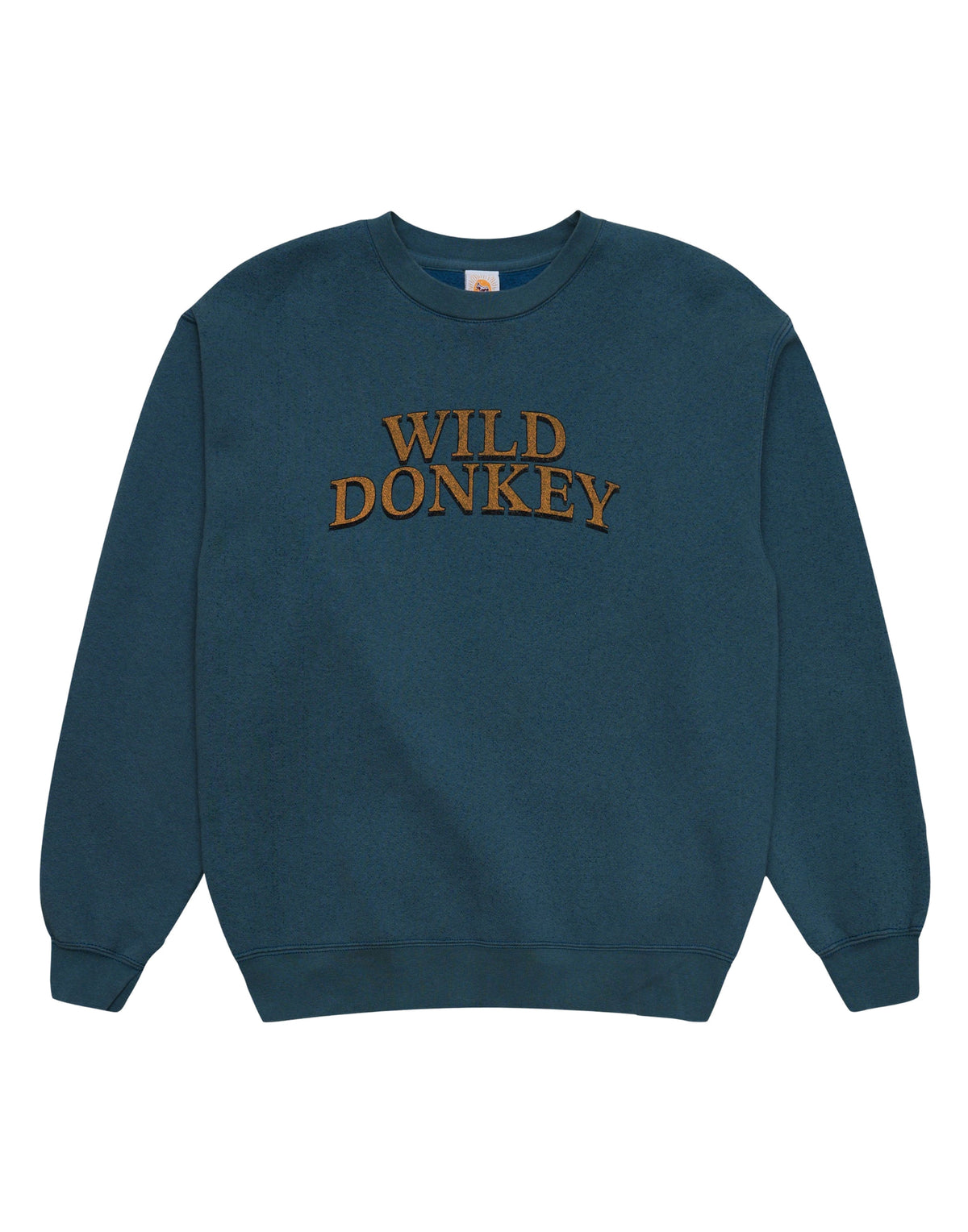 WILD DONKEY Felpa Girocollo Spinach Blu Vintage