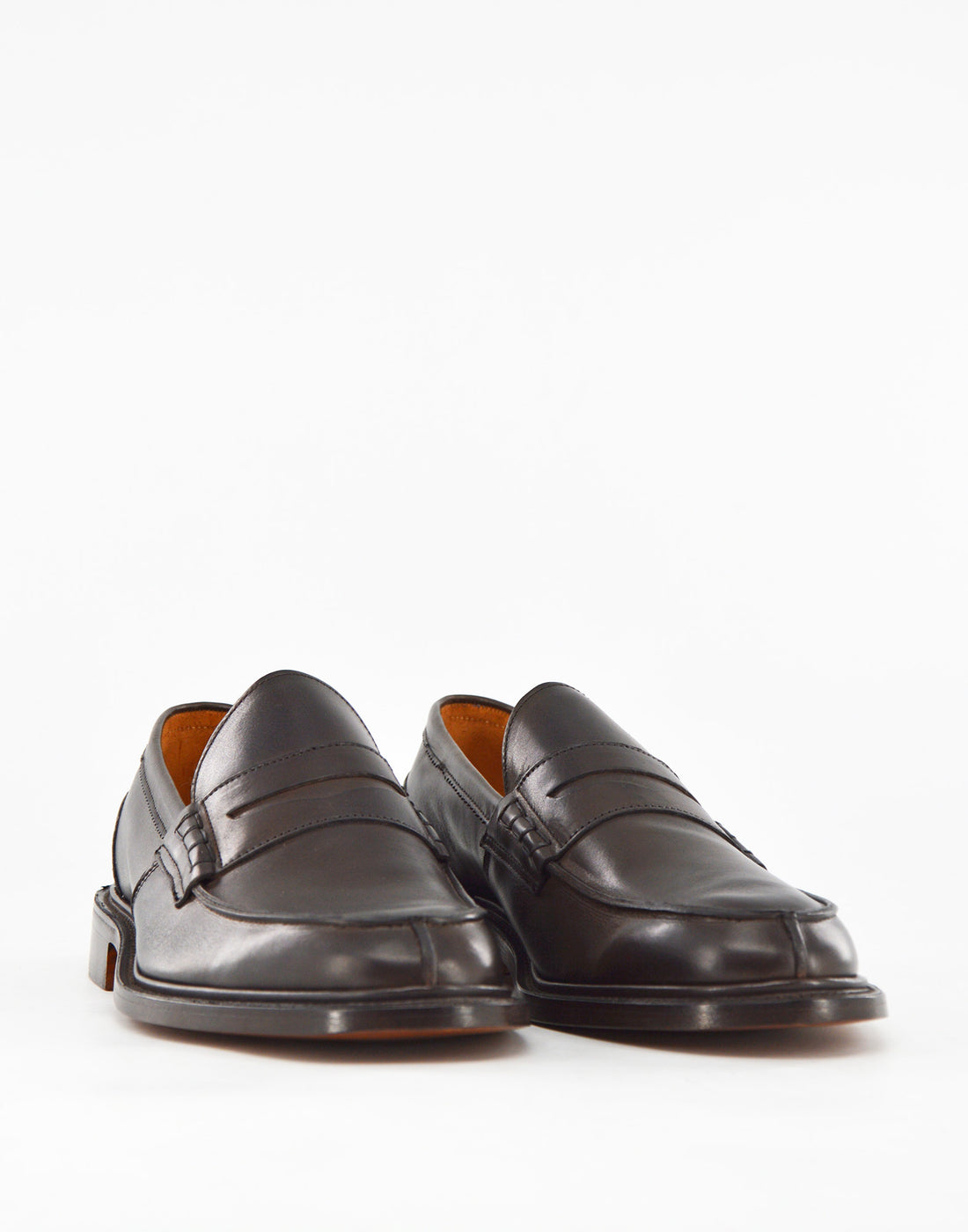 TRICKER'S James Penny Loafer in Pelle Fondo Cuoio Espresso Burnished
