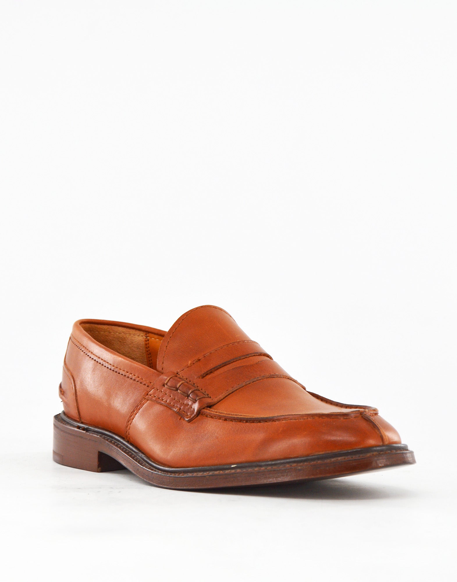 TRICKER'S James Penny Loafer in Pelle Fondo Cuoio Marrone