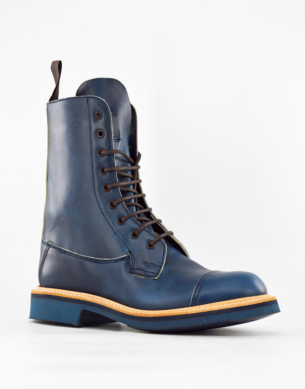 TRICKER'S Biker Boot Lucia Fondo Vibram Blu