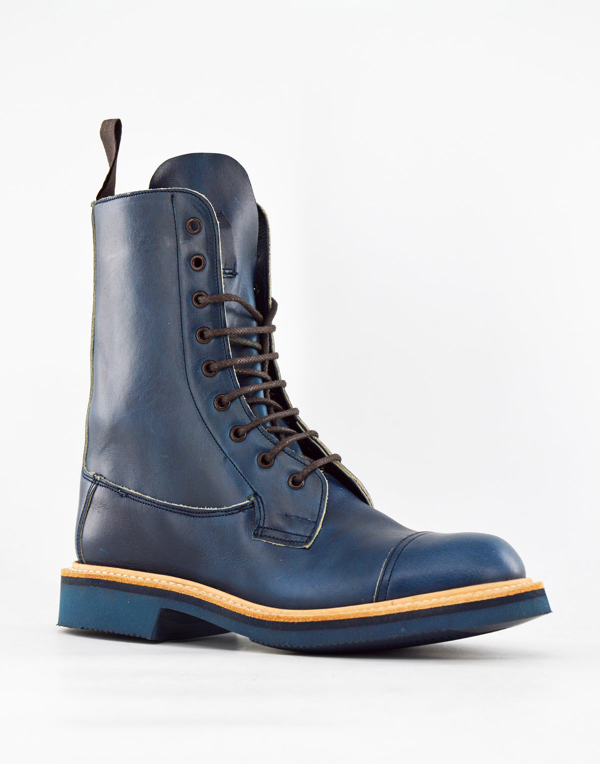 TRICKER'S Biker Boot Lucia Fondo Vibram Blu