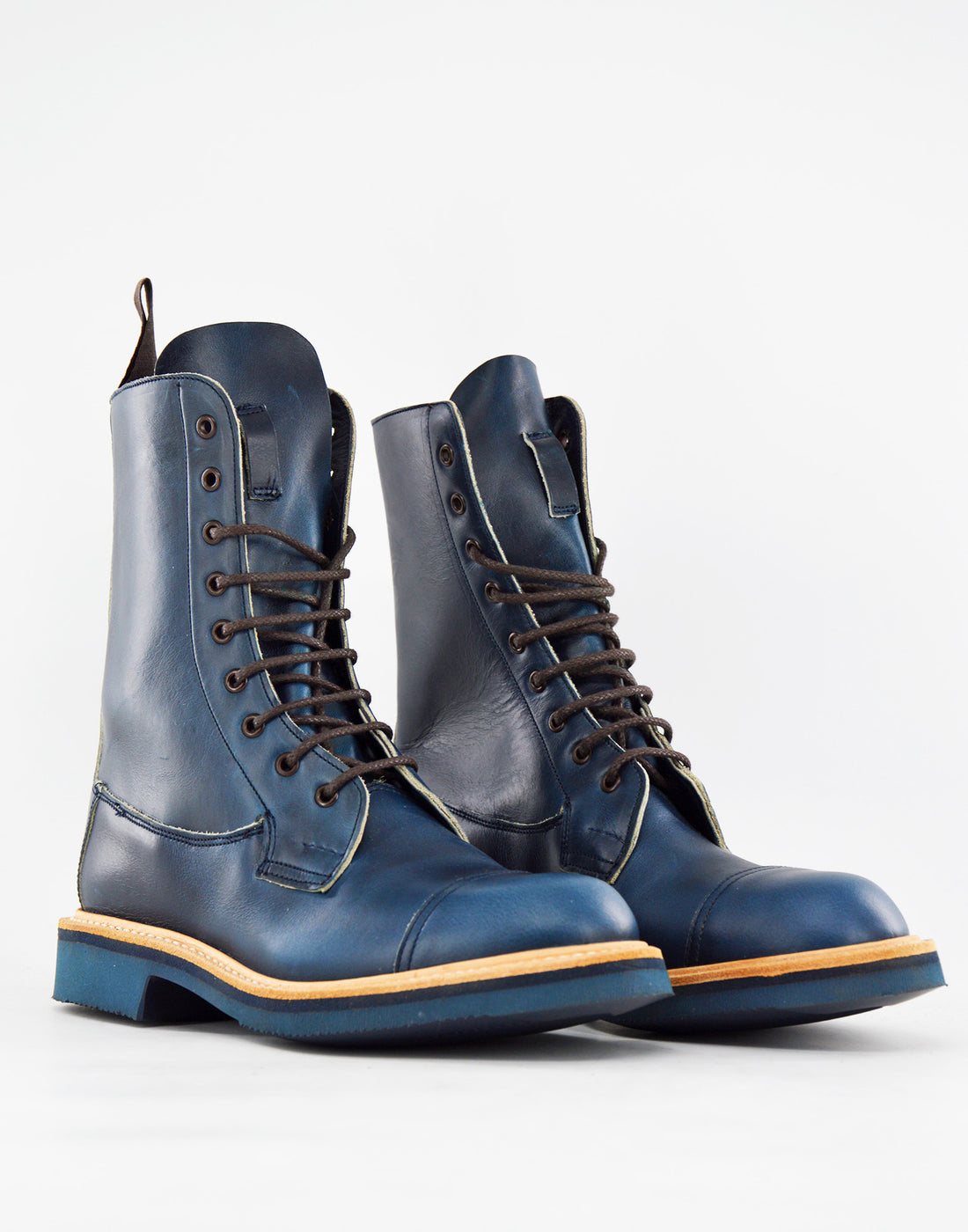 TRICKER'S Biker Boot Lucia Fondo Vibram Blu