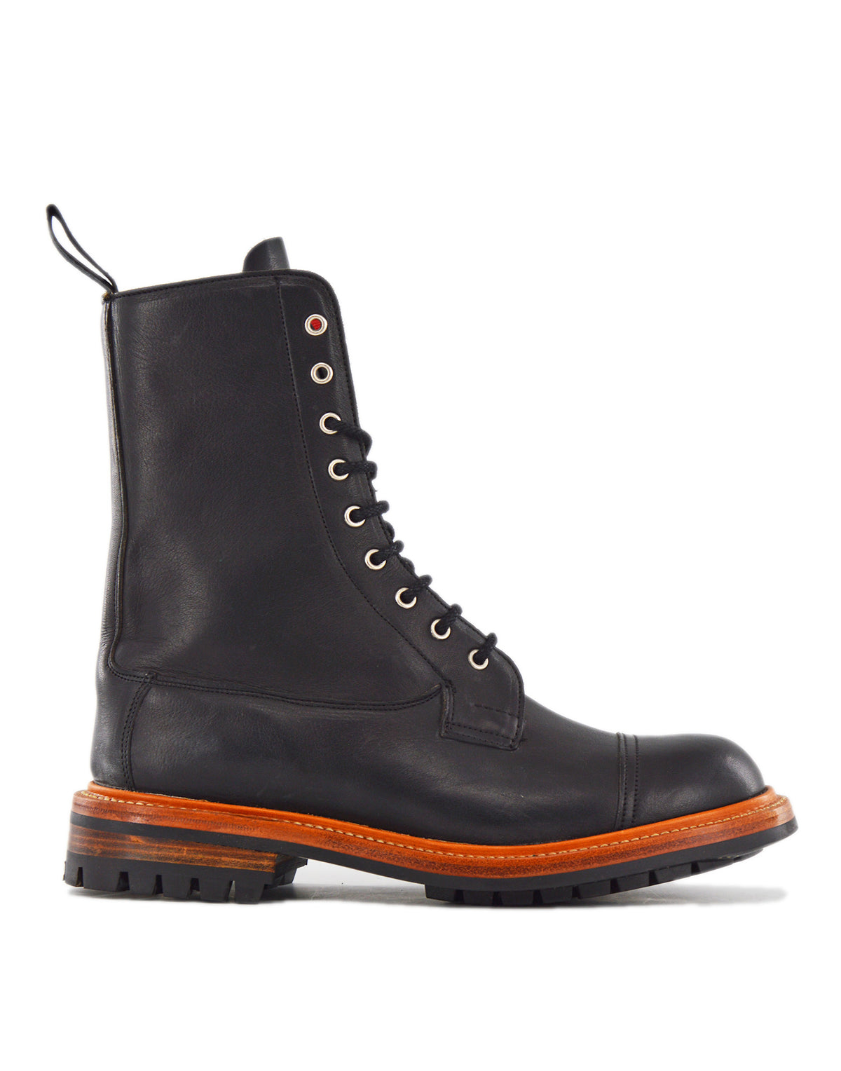 TRICKER'S Biker Boot Lucia Fondo Commando Black