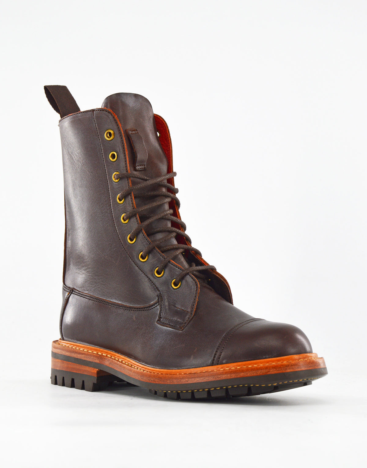 TRICKER'S Biker Boot Lucia Fondo Commando Brown