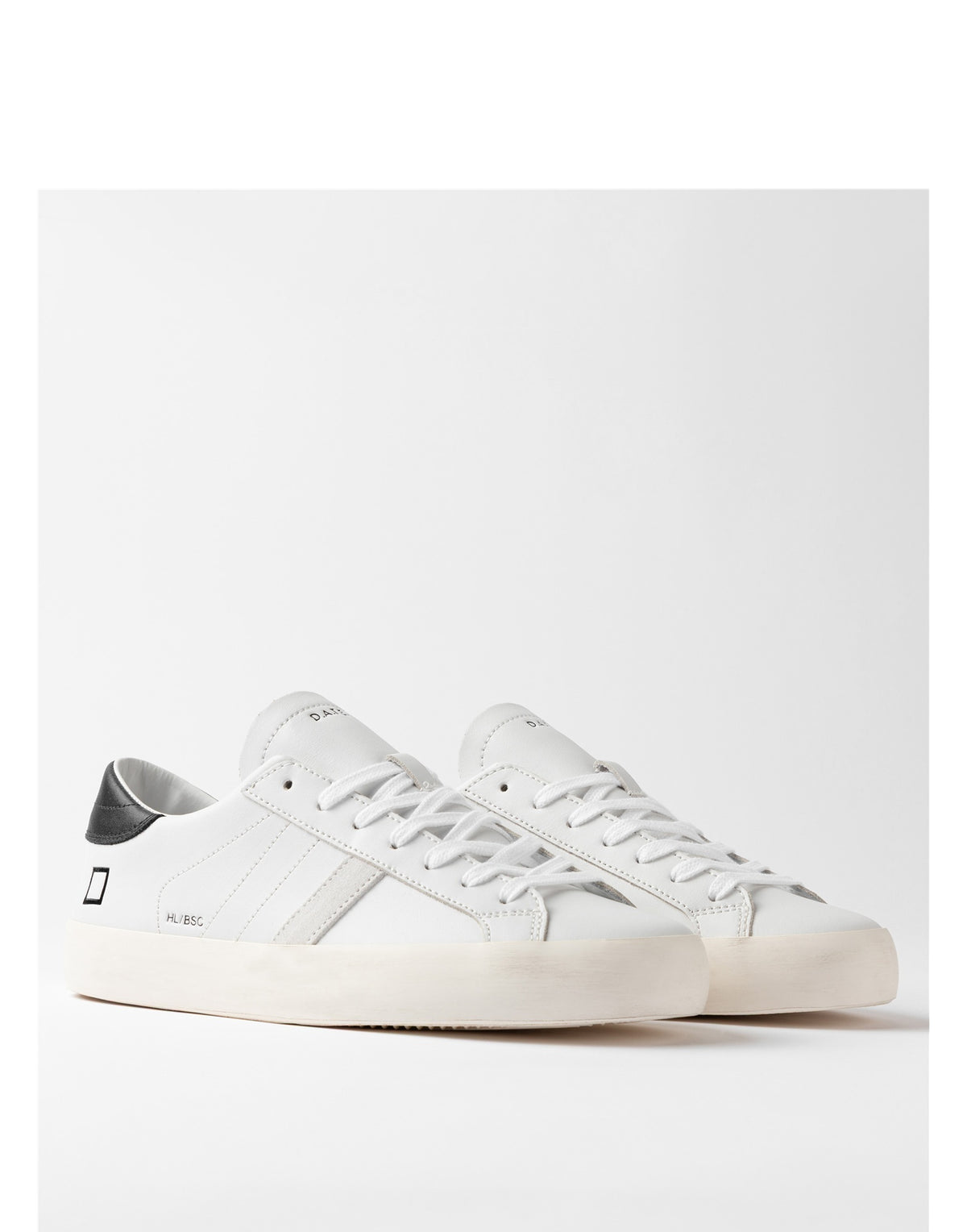 D.A.T.E. Sneakers Hill Low Basic White-Black