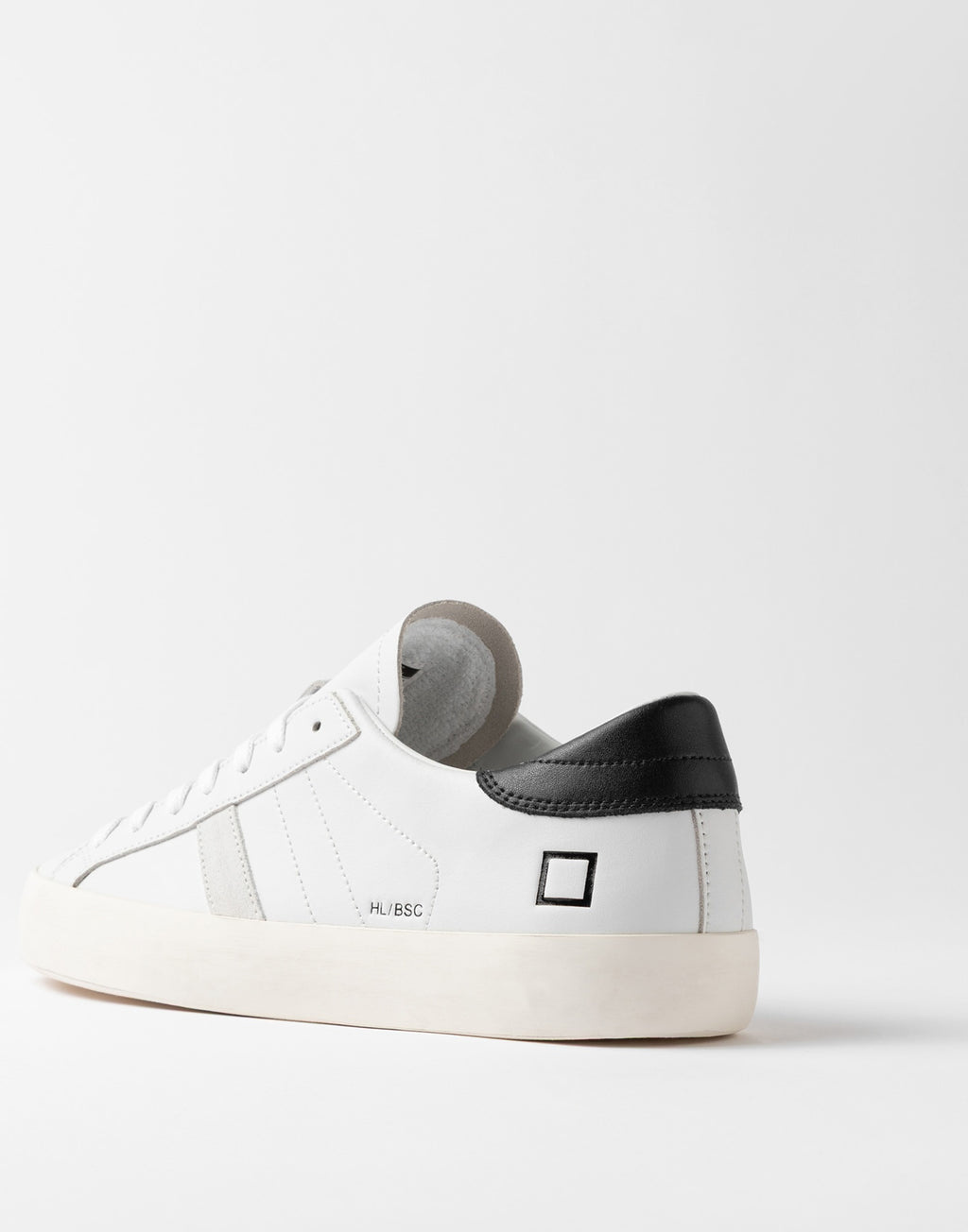 D.A.T.E. Sneakers Hill Low Basic White-Black