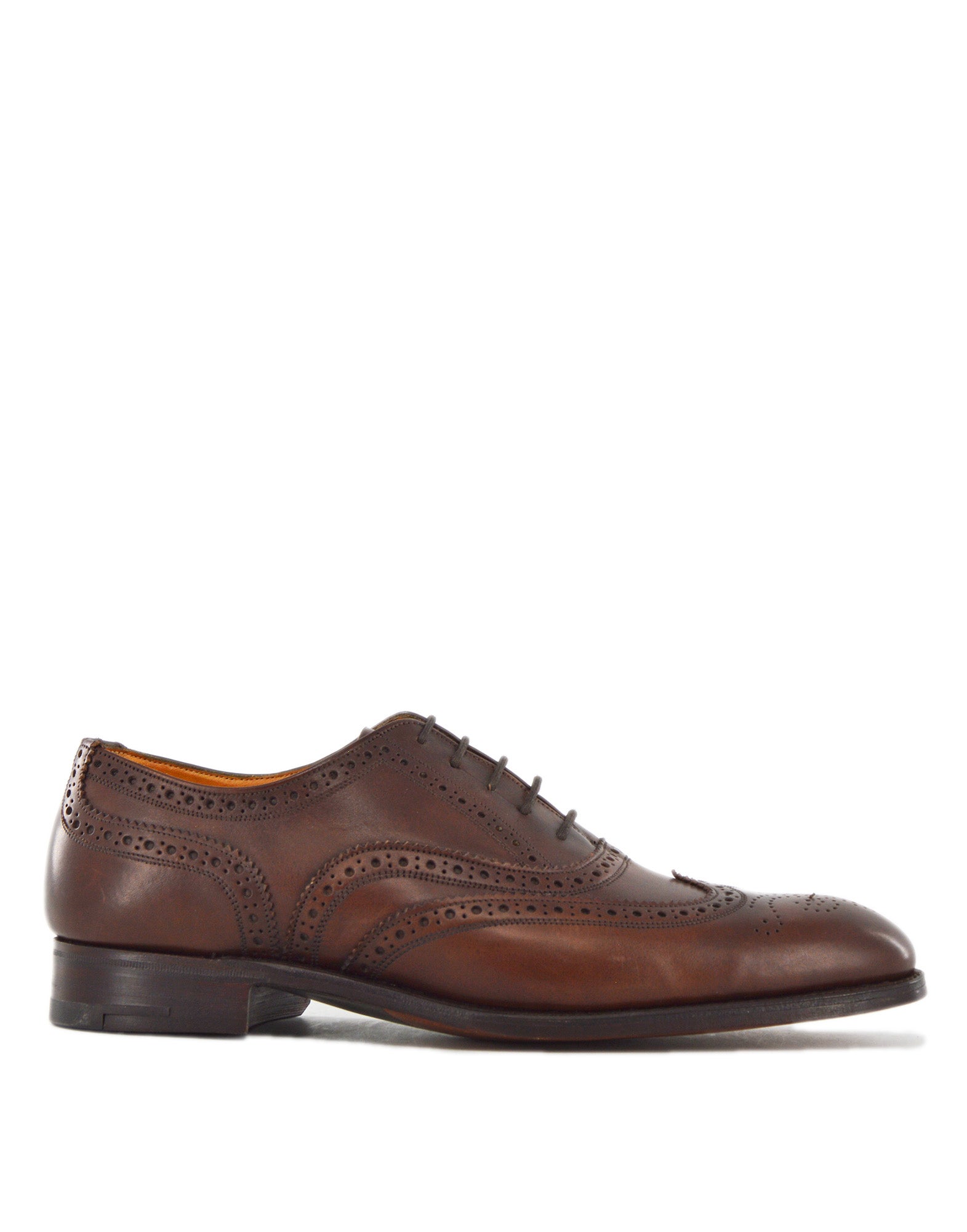 TRICKER'S Oxford Oakwell Brogue in Pelle Fondo Cuoio Coffe Burnished