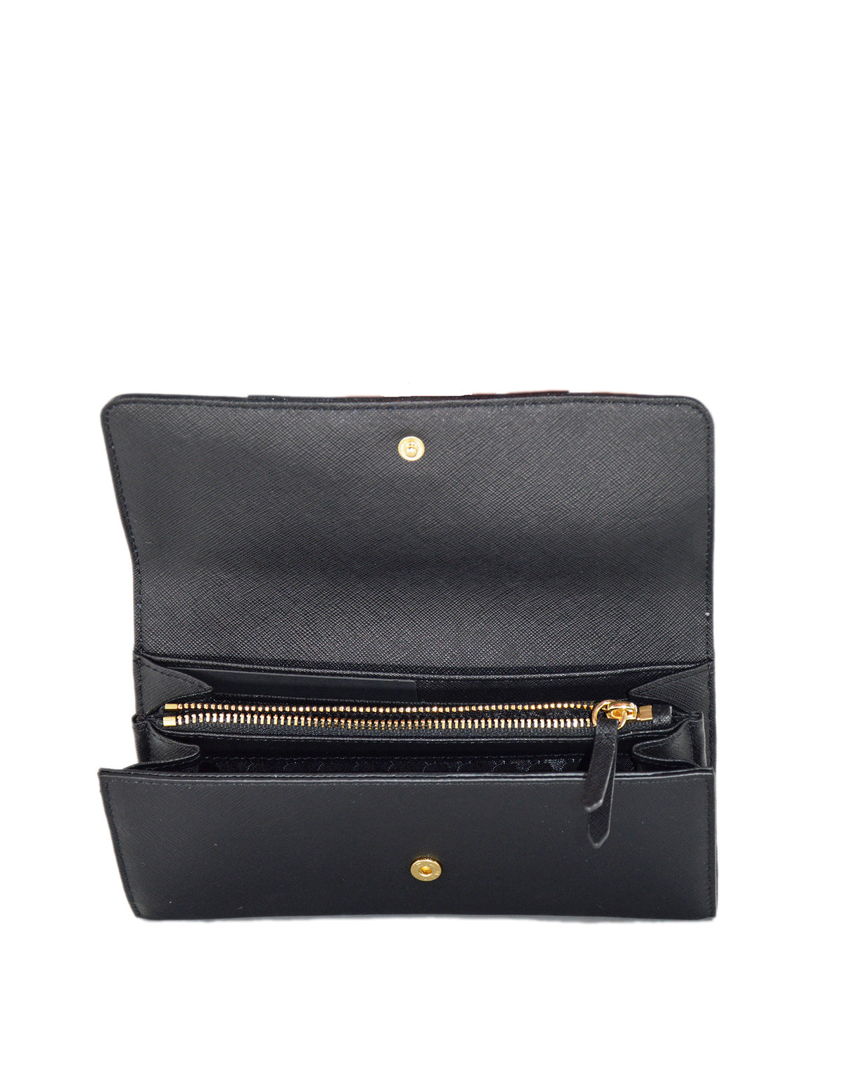 KARL LAGERFELD Portafoglio in Saffiano Nero