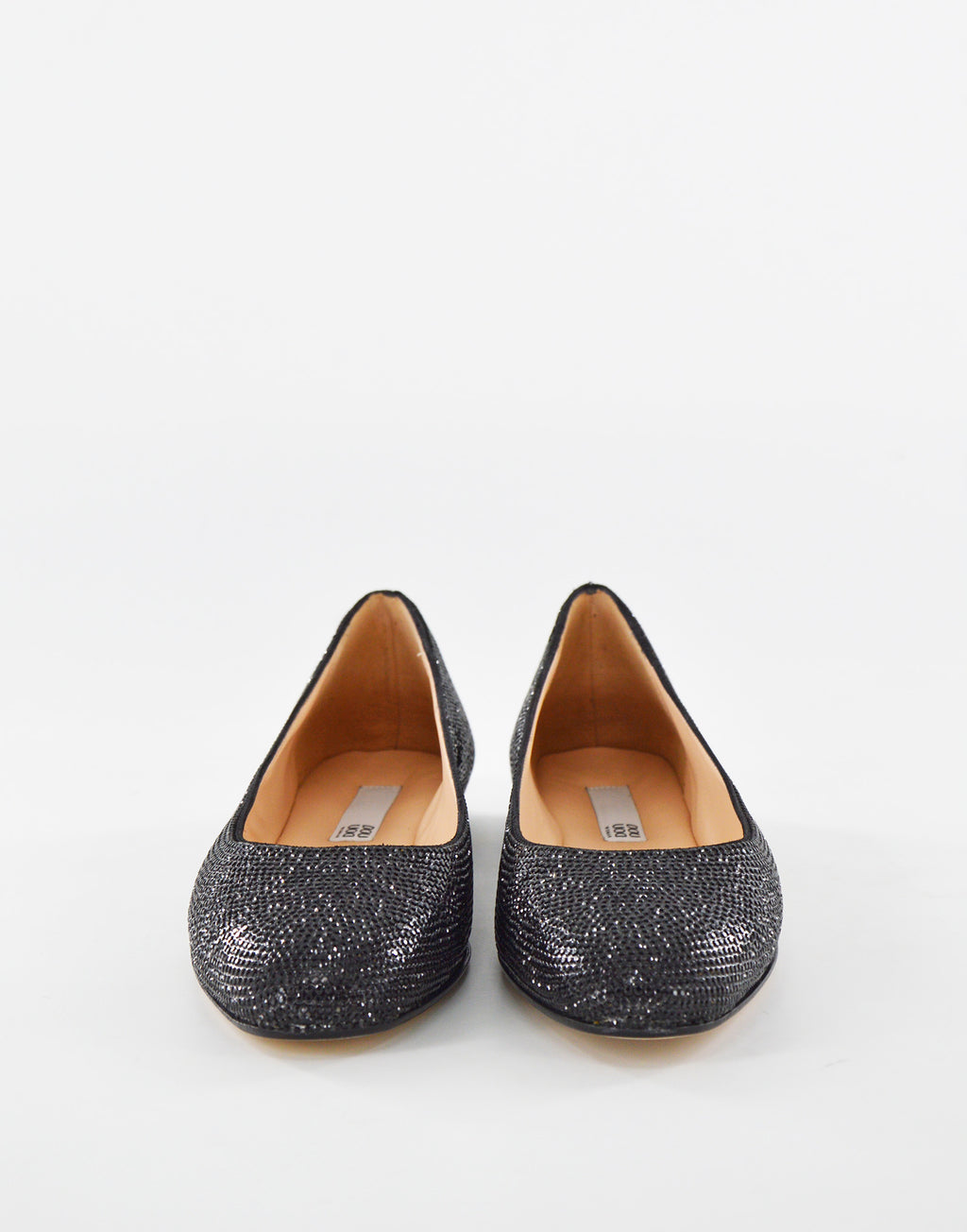 DOUUOD Ballerine in Crsytal Nere