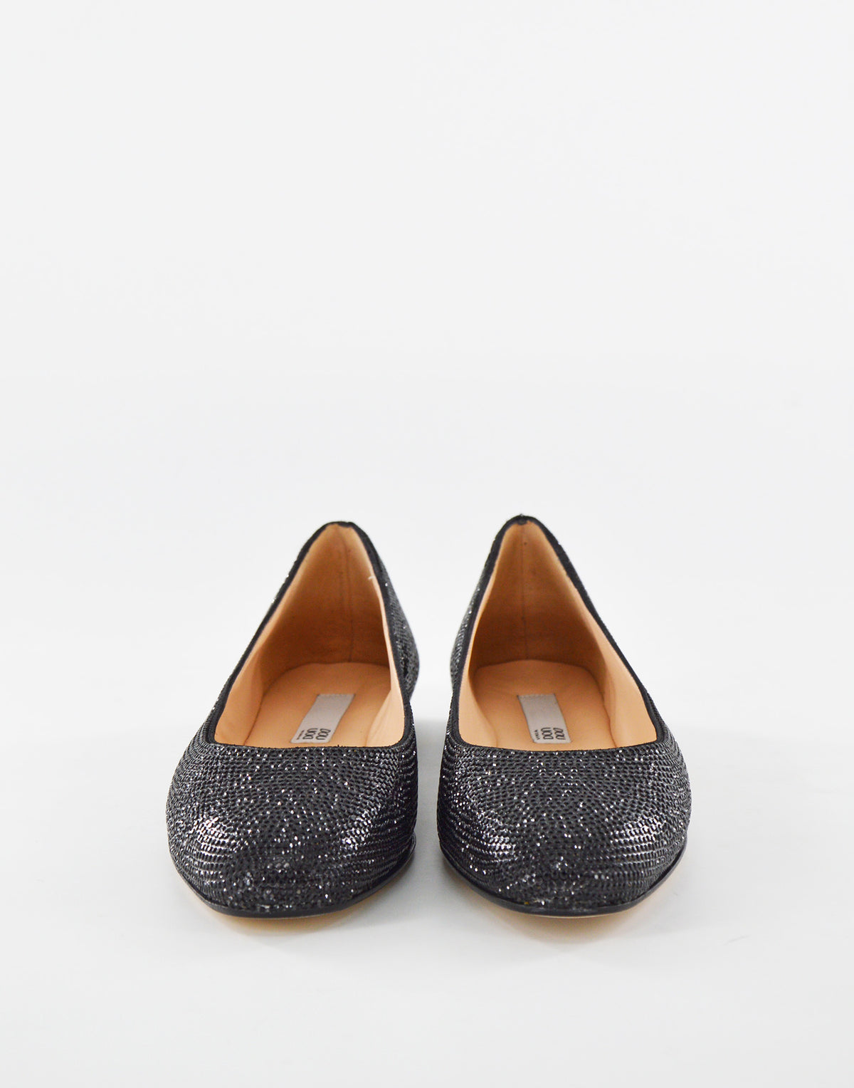 DOUUOD Ballerine in Crsytal Nere