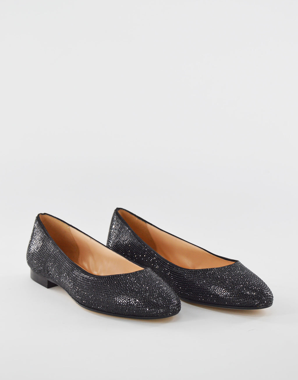 DOUUOD Ballerine in Crsytal Nere