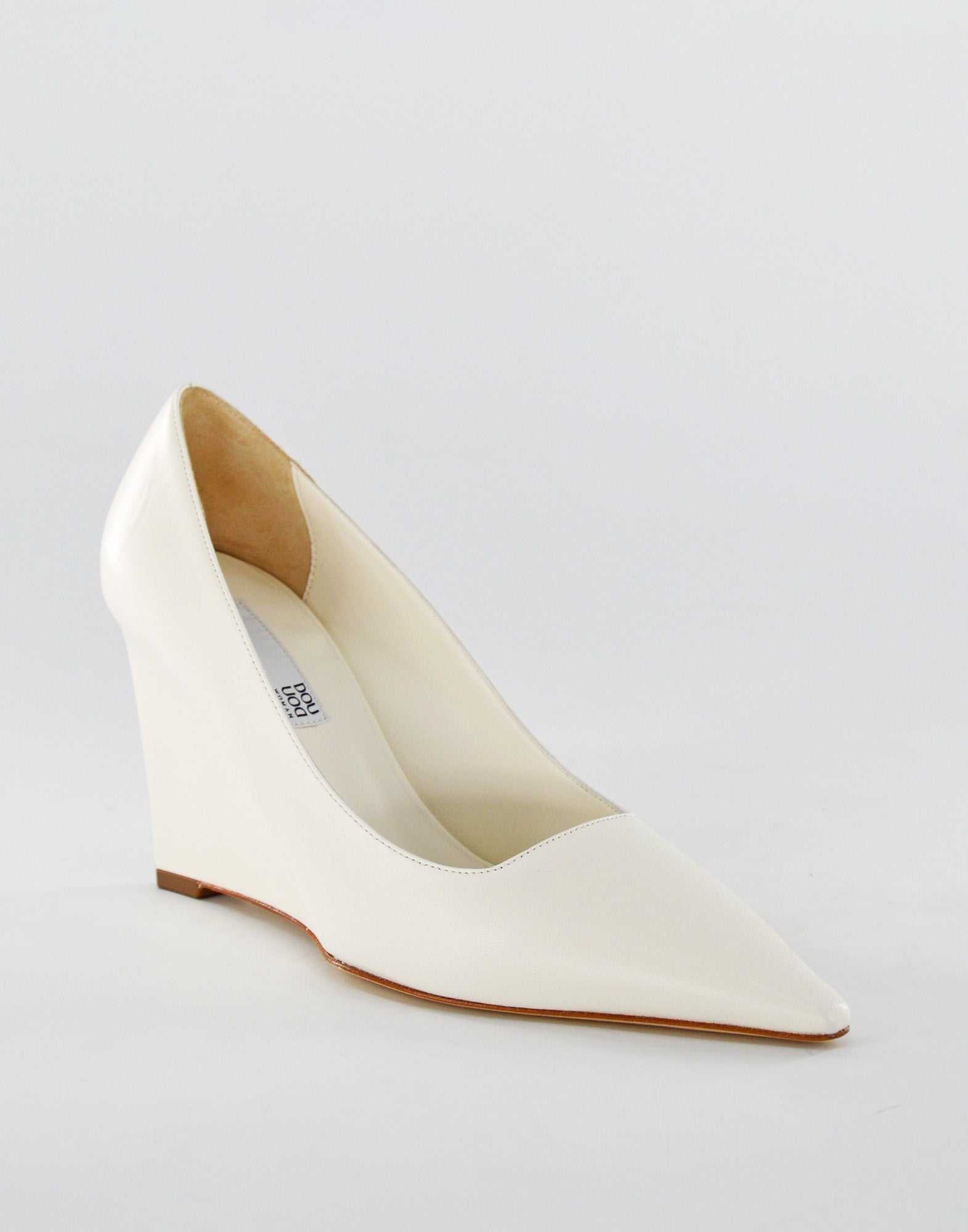 DOUUOD Decollete in Nappa con Zeppa