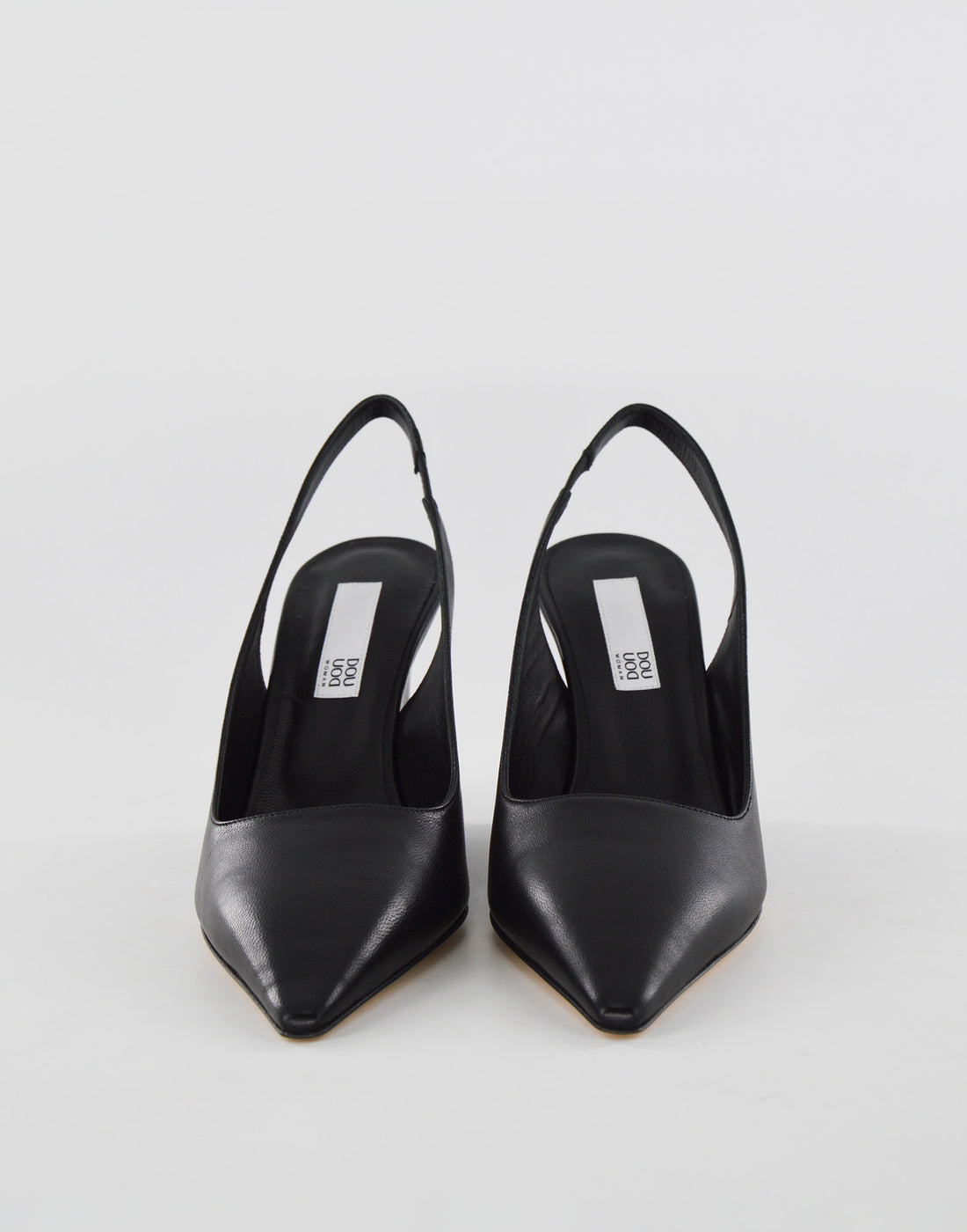 DOUUOD Decollete Slingback con Zeppa Nero