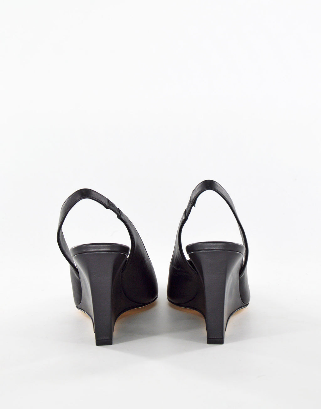 DOUUOD Decollete Slingback con Zeppa Nero