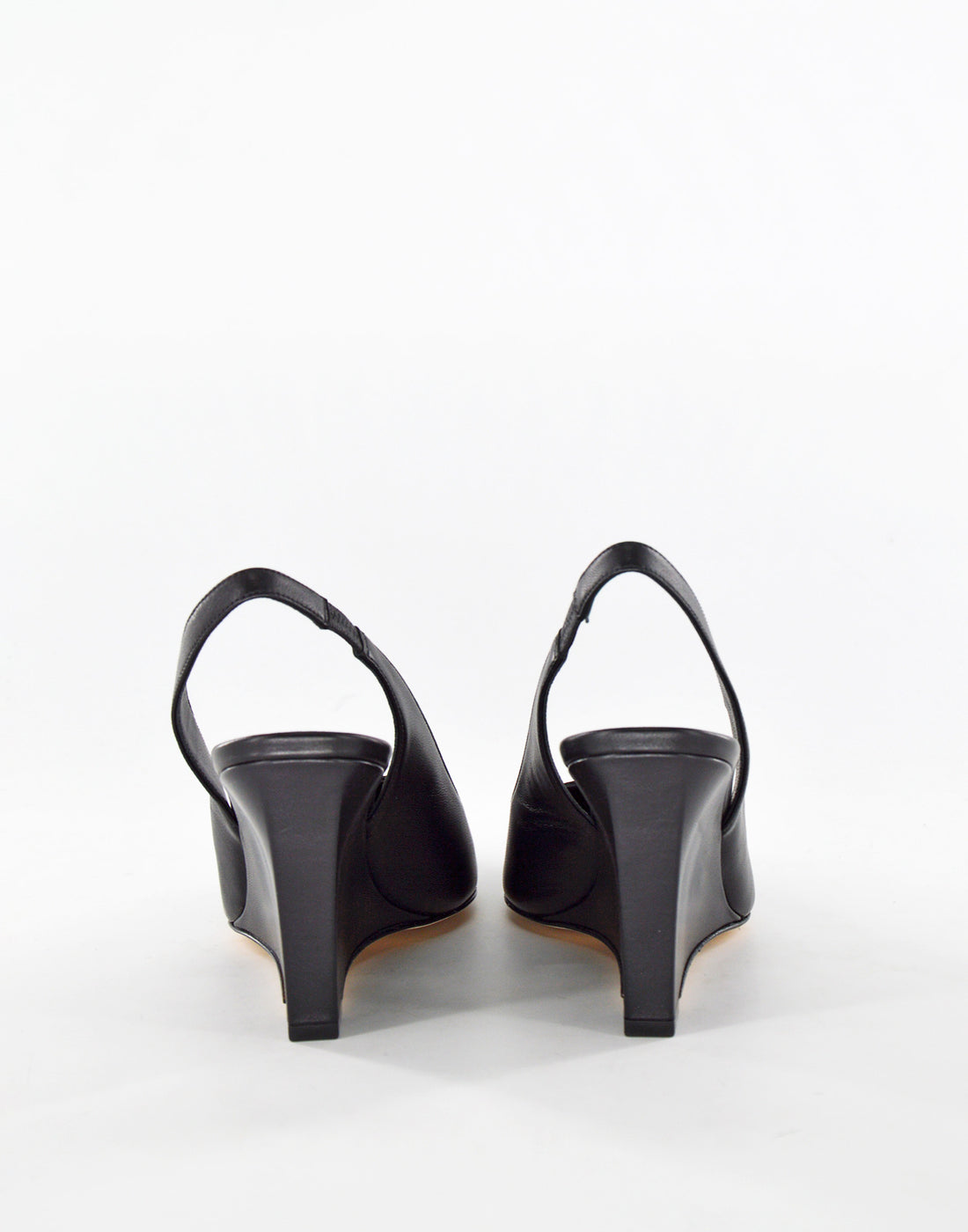 DOUUOD Decollete Slingback con Zeppa Nero
