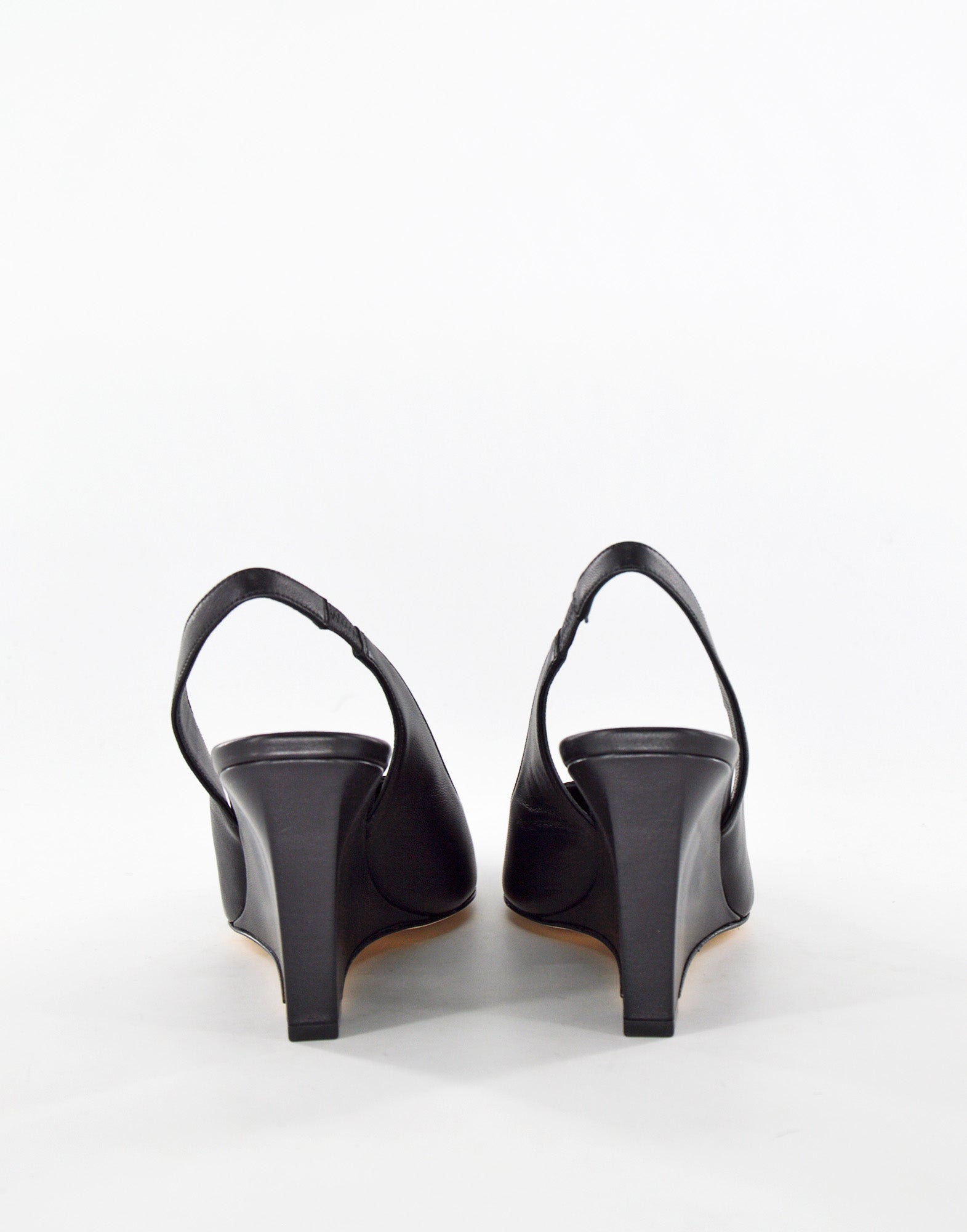 DOUUOD Decollete Slingback con Zeppa Nero