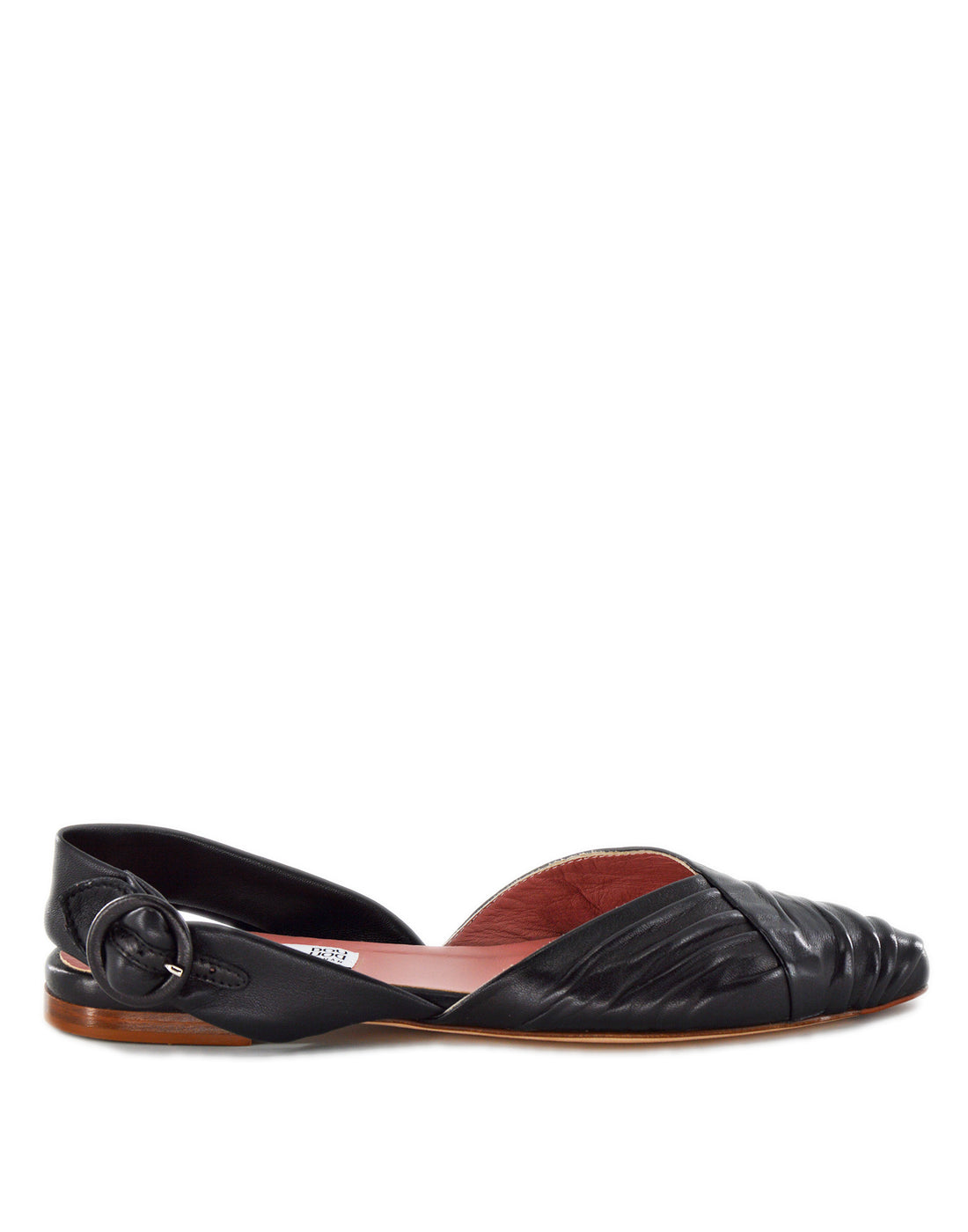 DOUUOD Ballerina Slingback Fasciata Nera