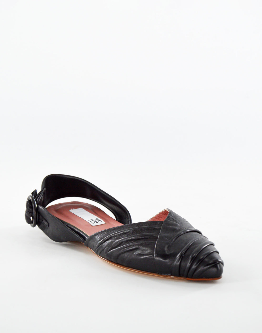 DOUUOD Ballerina Slingback Fasciata Nera